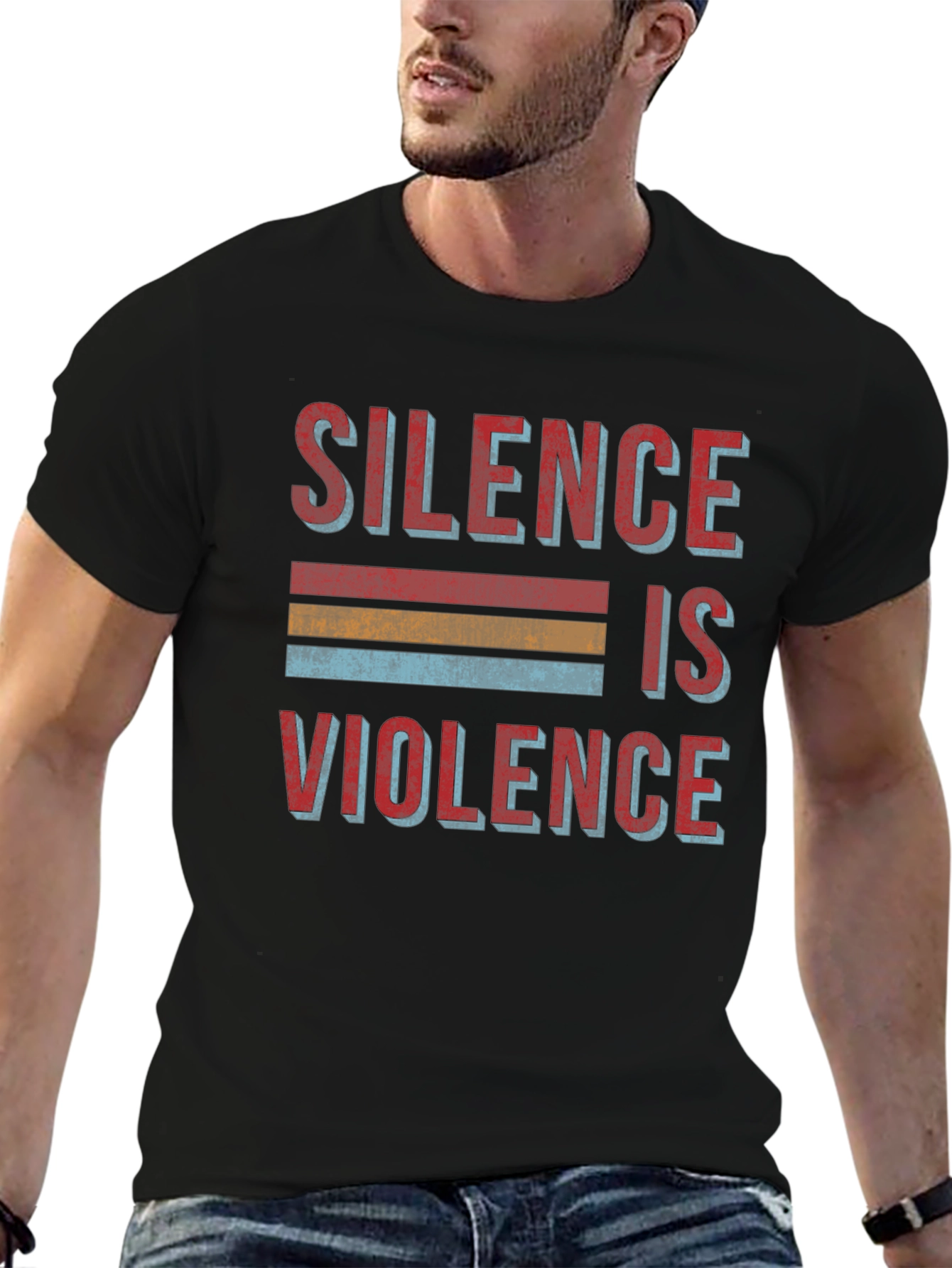 Silence is Violence Retro Graphic Tee