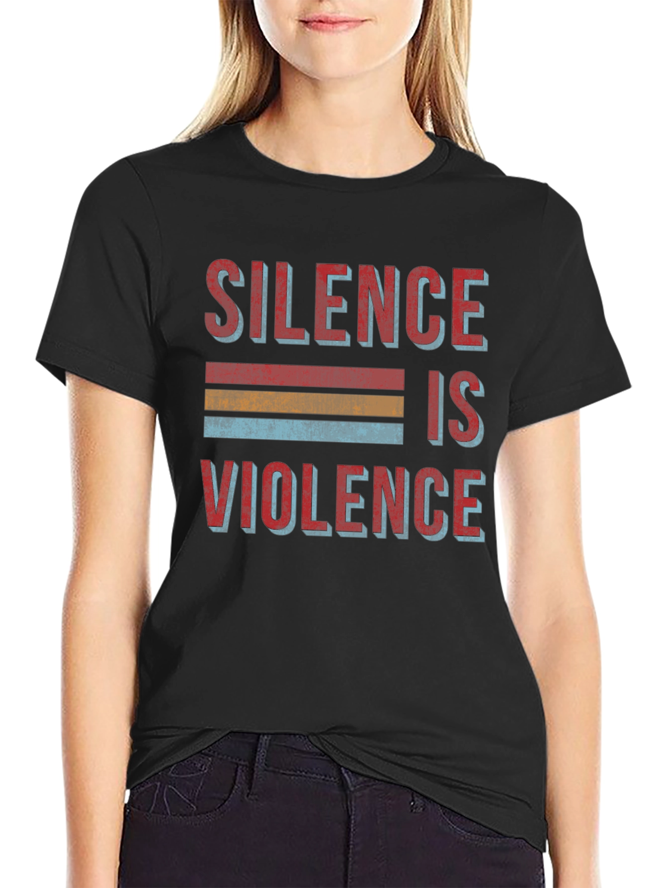 Silence is Violence Retro Graphic Tee