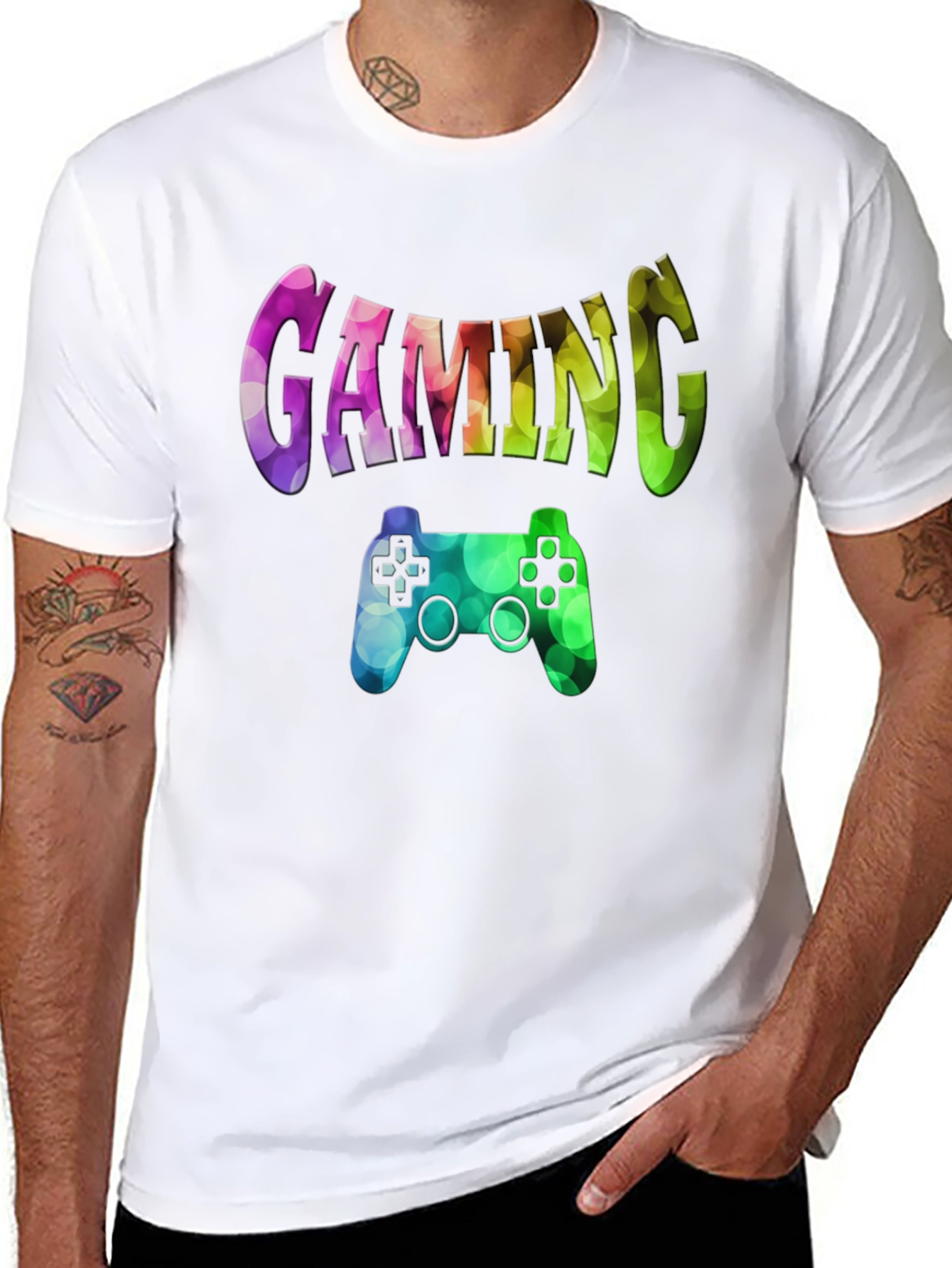 Gaming Controller Graphic Print T-Shirt