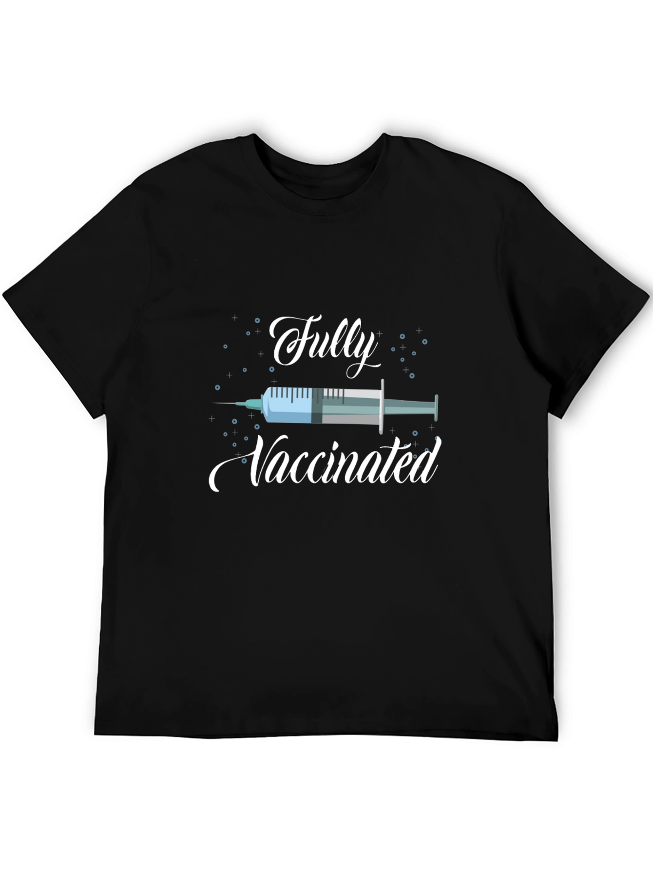 Fully Vaccinated Graphic Tee - Black T-Shirt