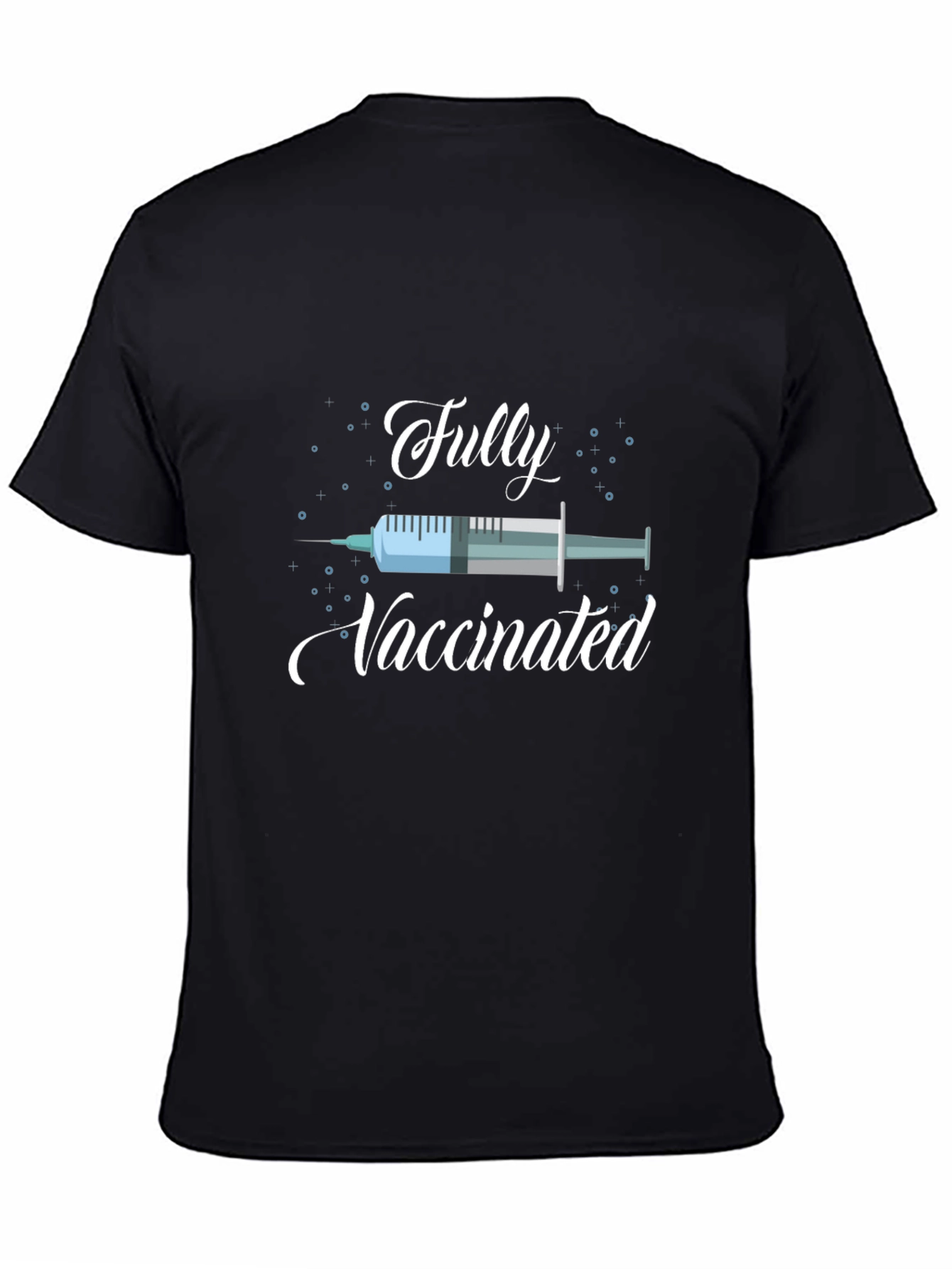 Fully Vaccinated Graphic Tee - Black T-Shirt