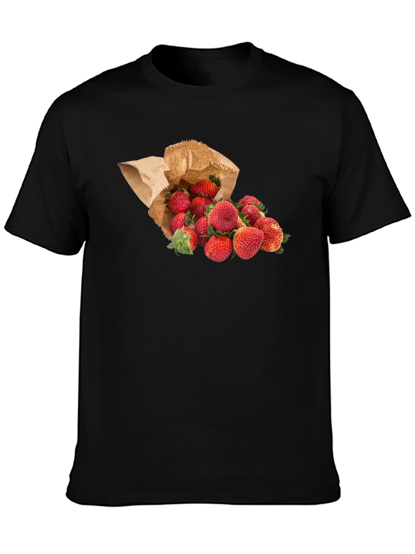 Strawberry Print T-Shirt - Fresh Fruit Tee