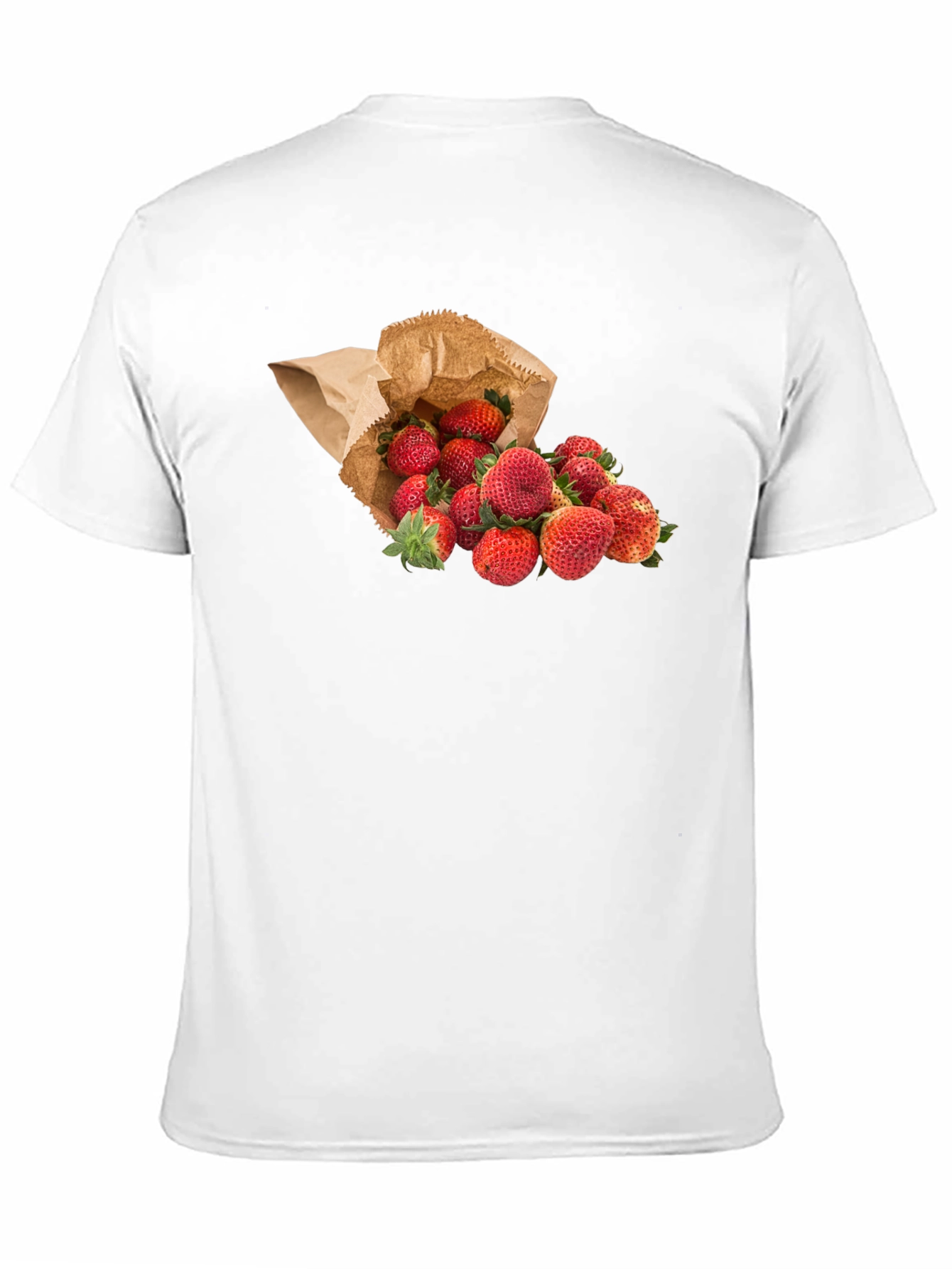 Strawberry Print T-Shirt - Fresh Fruit Tee