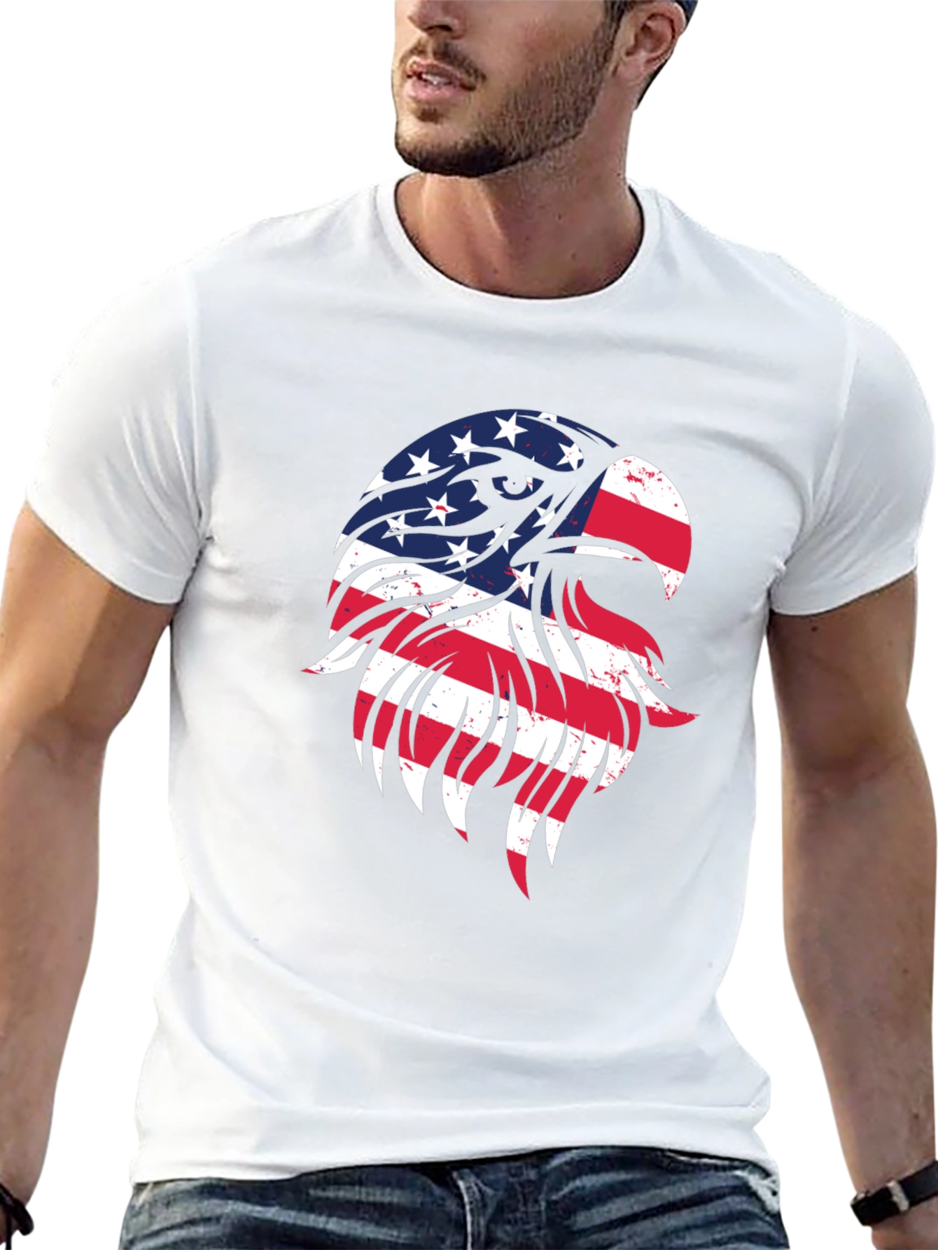 American Eagle Flag Graphic T-Shirt