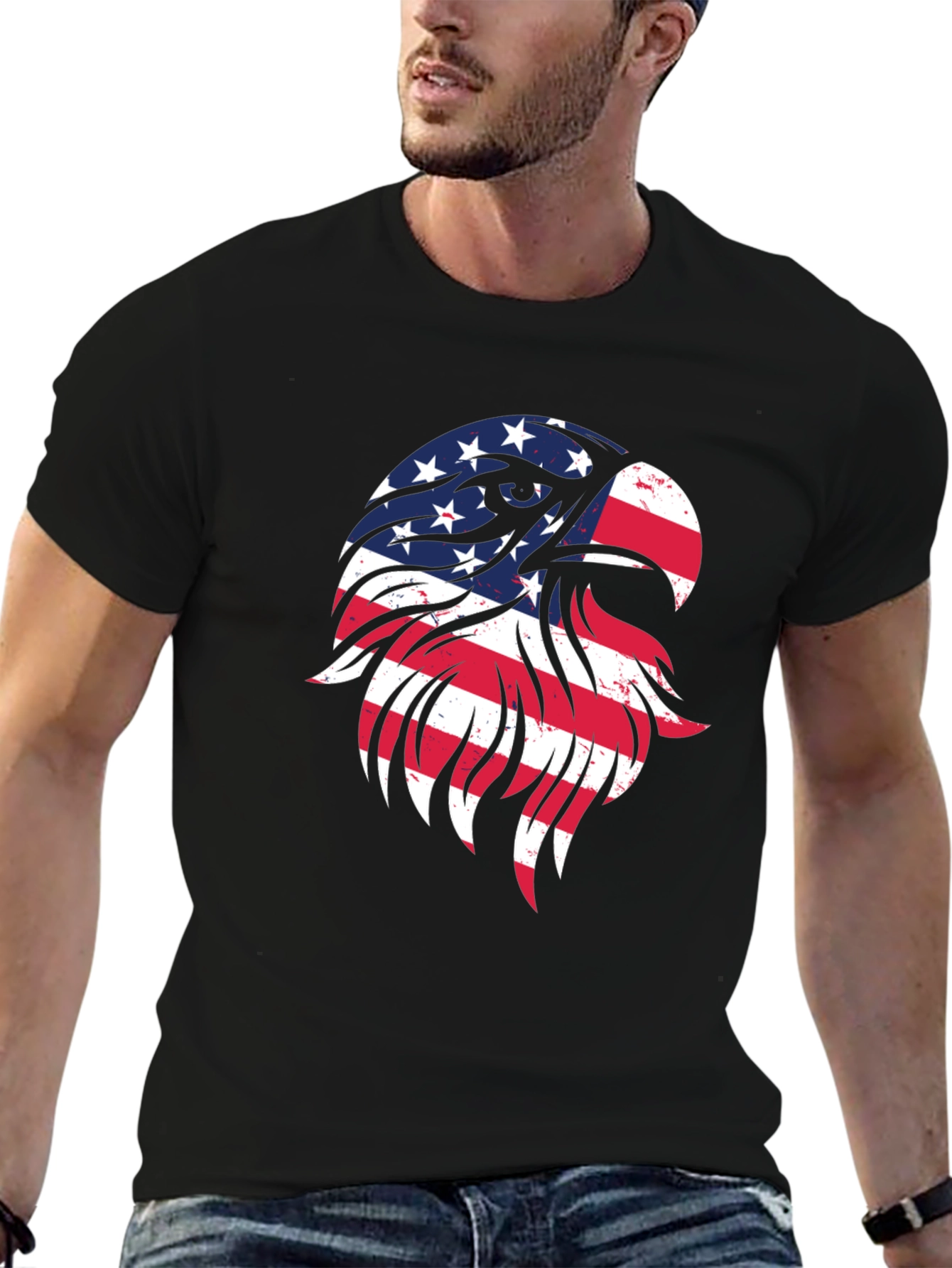 American Eagle Flag Graphic T-Shirt