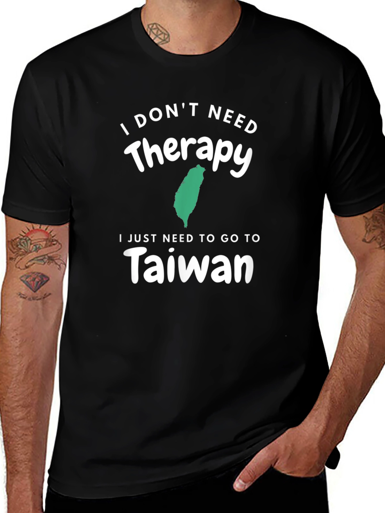 Taiwan Therapy Graphic Tee - Black