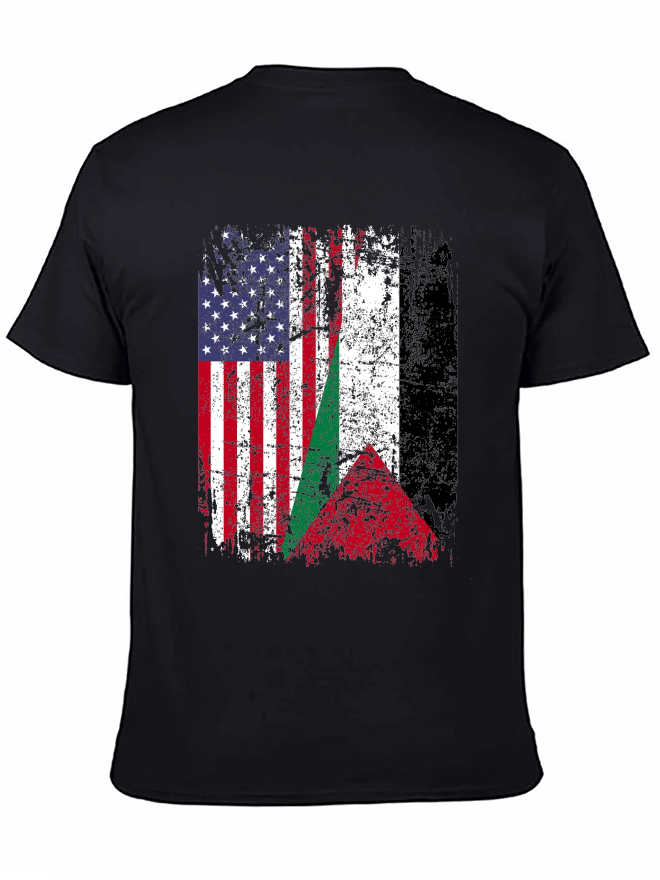 USA & Palestine Flag T-Shirt