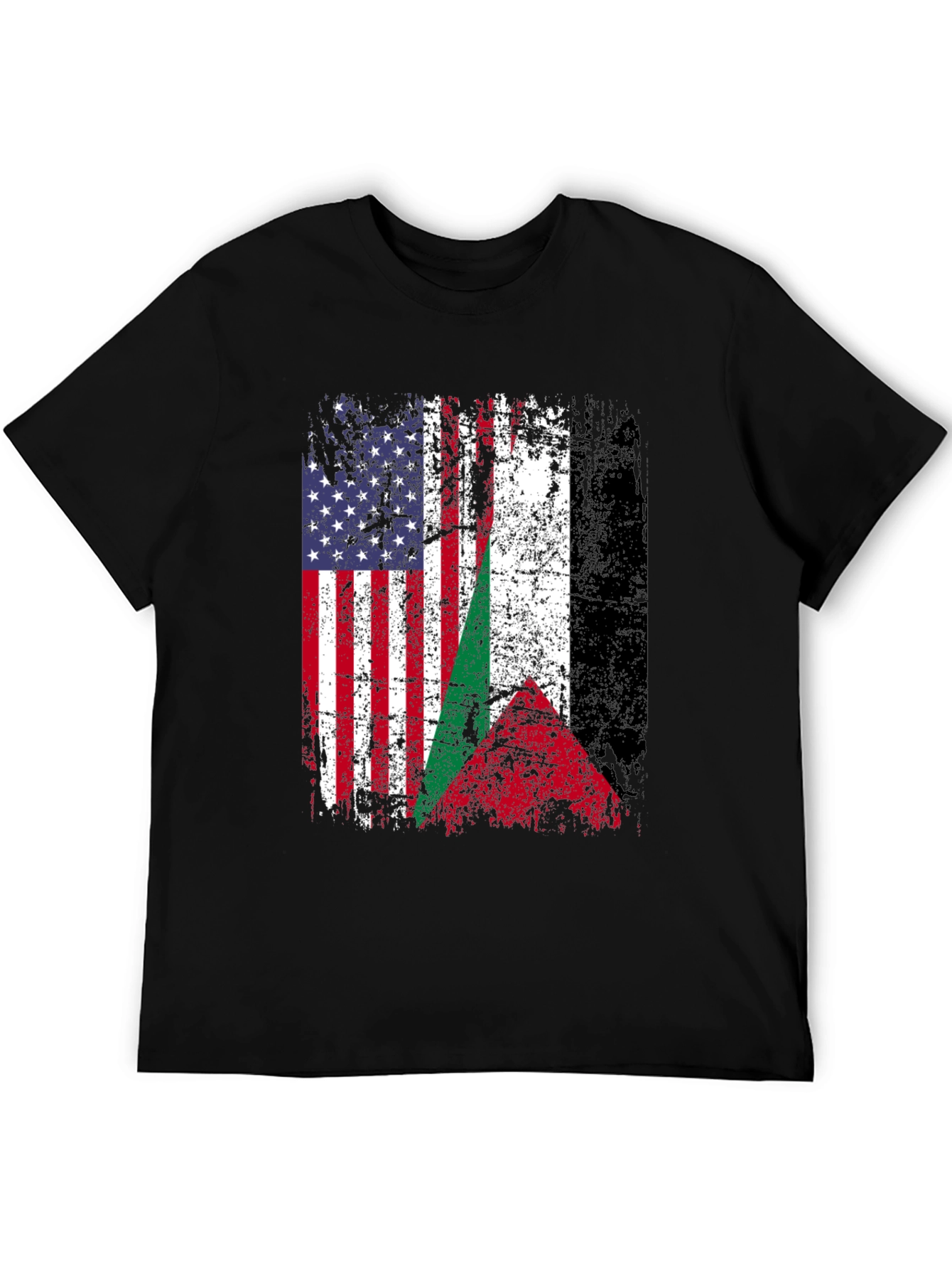 USA & Palestine Flag T-Shirt