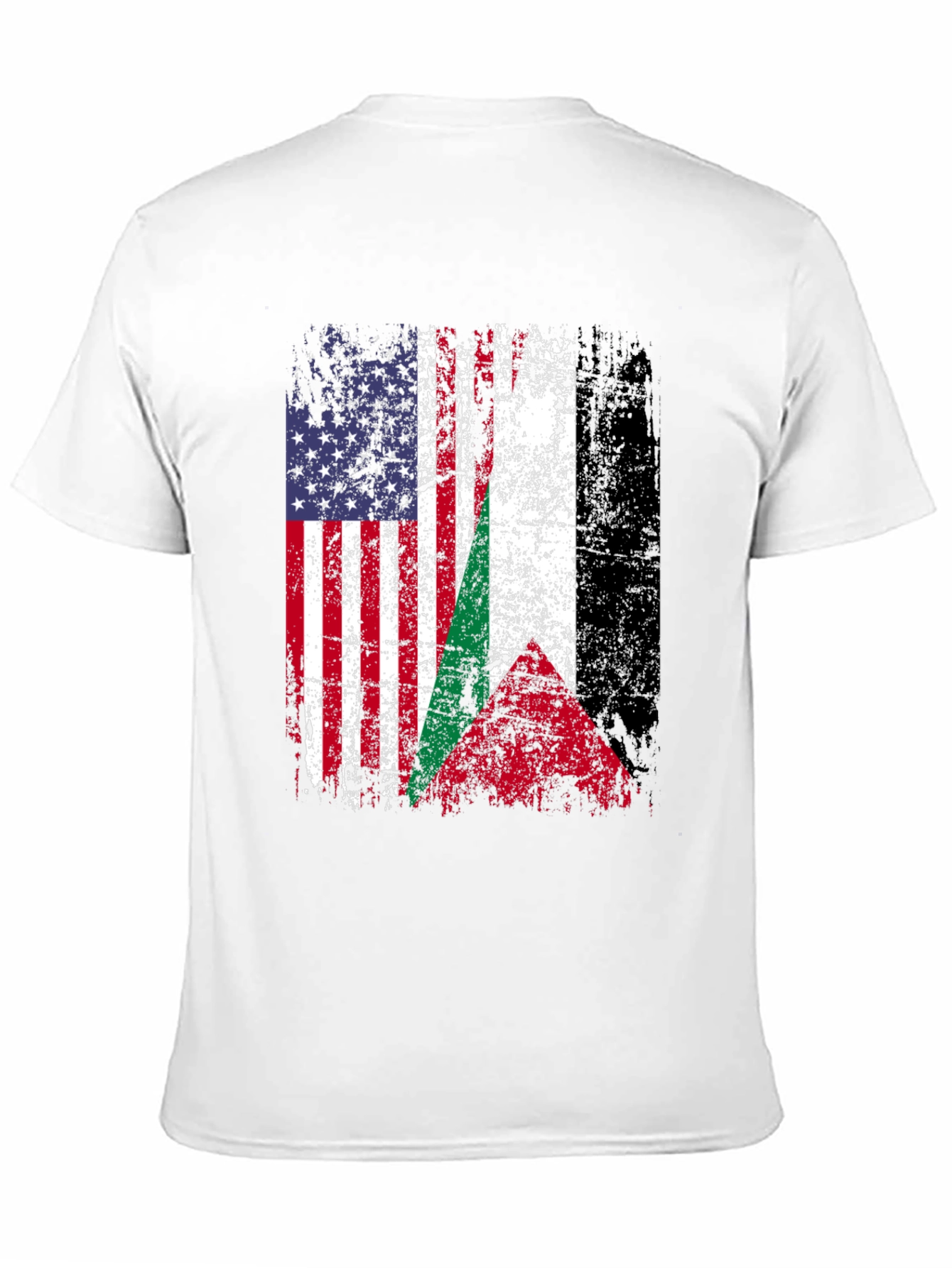 USA & Palestine Flag T-Shirt