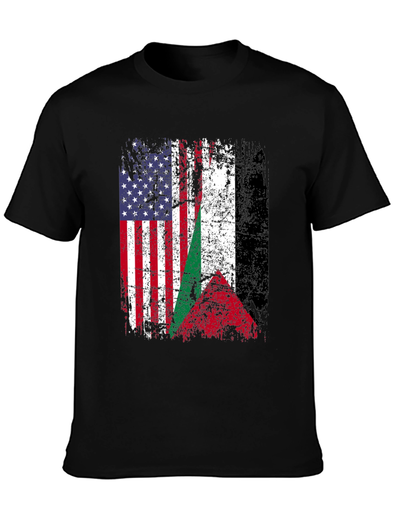 USA & Palestine Flag T-Shirt