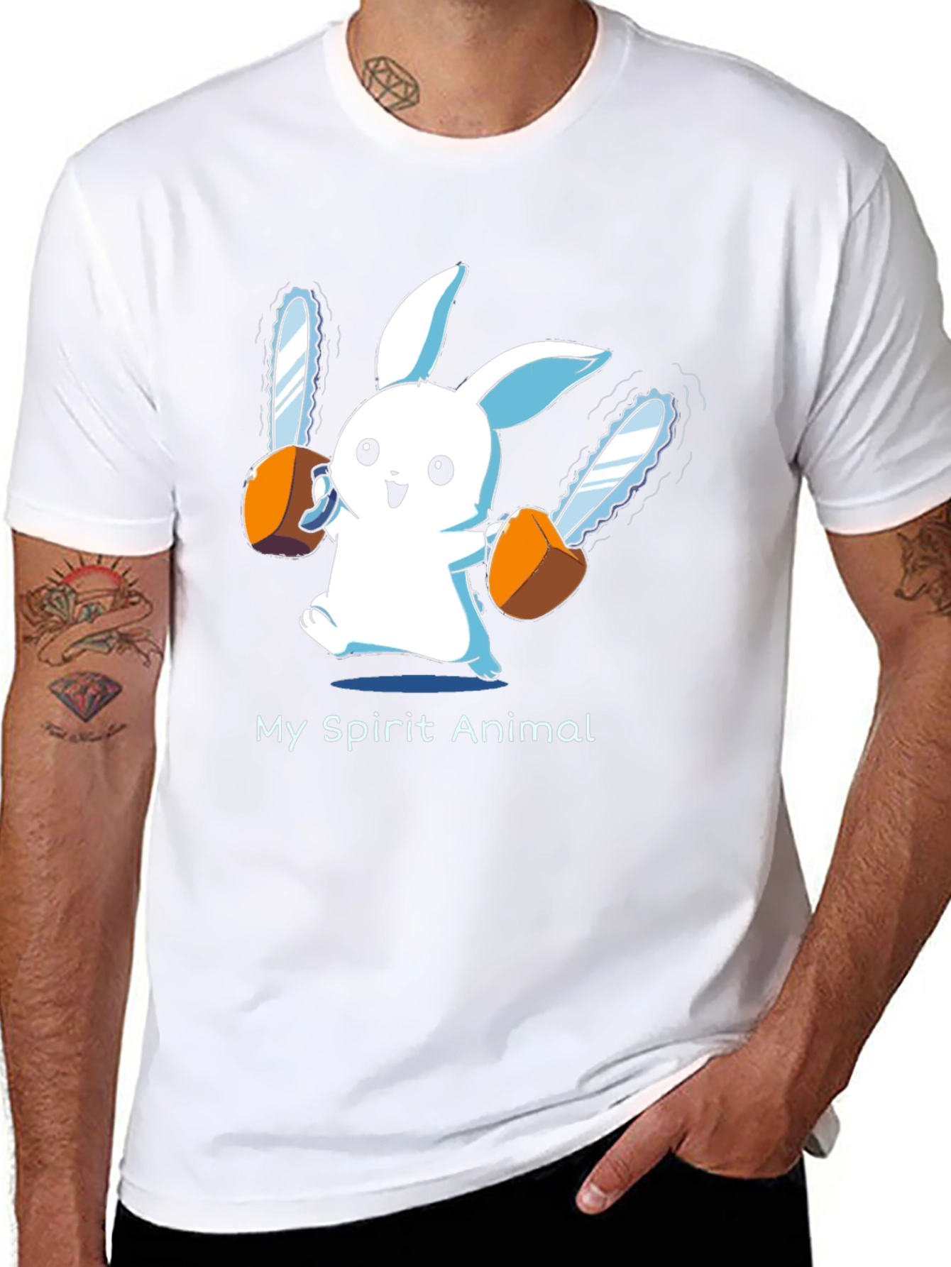 My Spirit Animal Chainsaw Rabbit T-Shirt