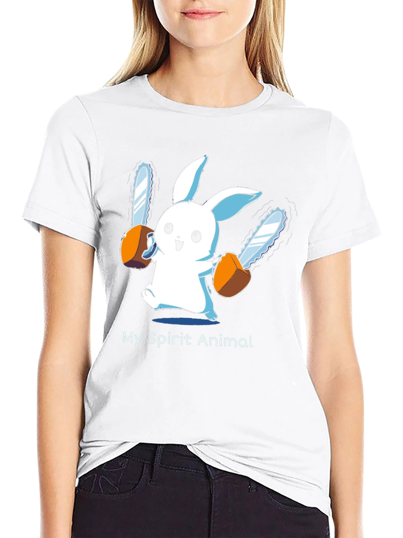 My Spirit Animal Chainsaw Rabbit T-Shirt