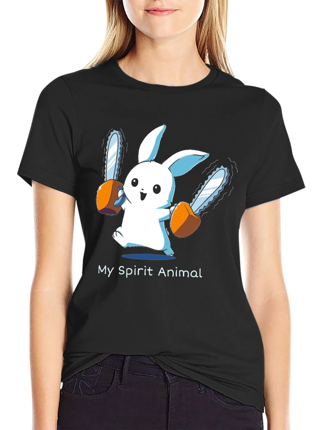 My Spirit Animal Chainsaw Rabbit T-Shirt