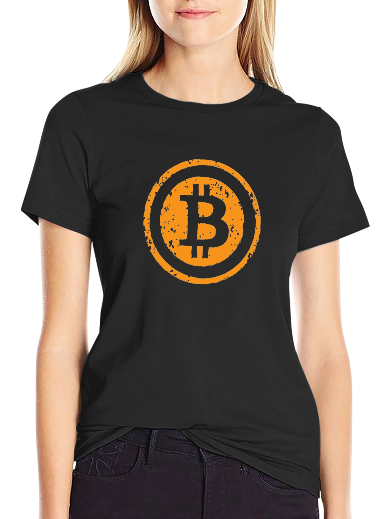 Bitcoin Logo Graphic Tee - Crypto Currency Shirt