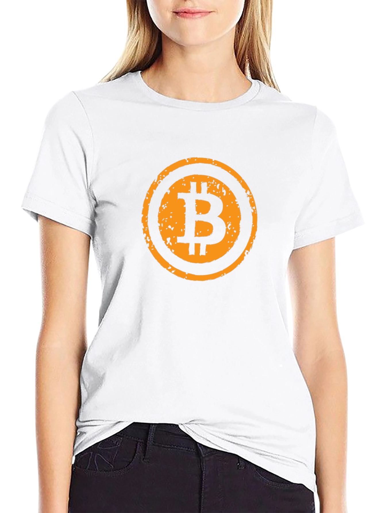 Bitcoin Logo Graphic Tee - Crypto Currency Shirt