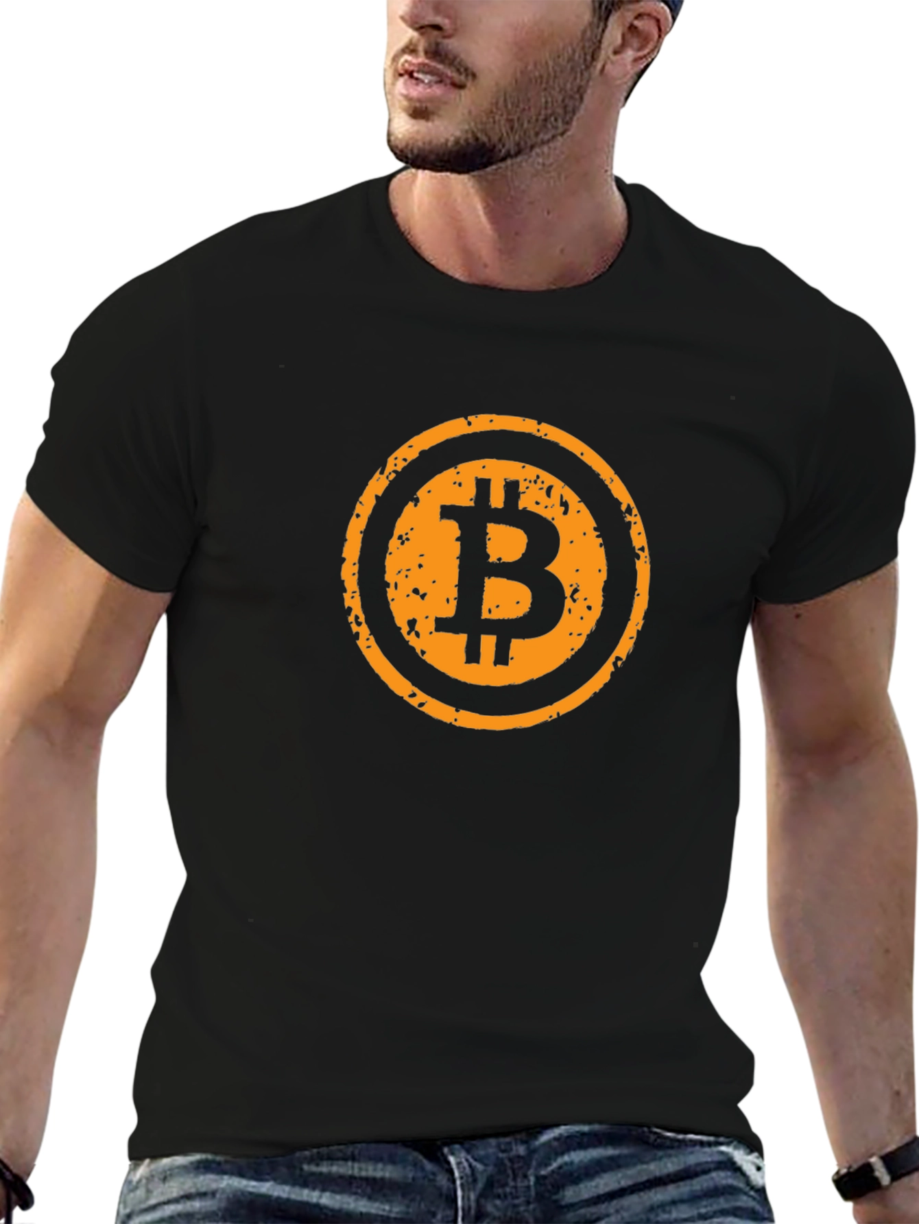 Bitcoin Logo Graphic Tee - Crypto Currency Shirt