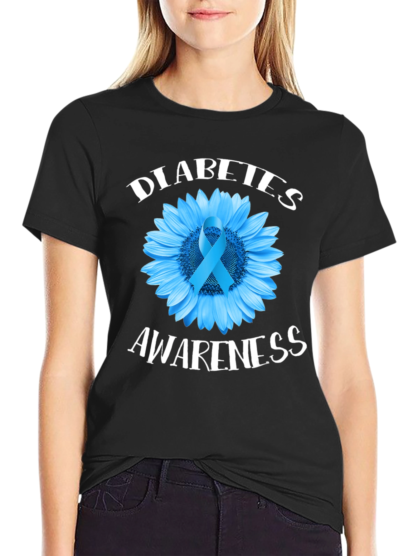 Diabetes Awareness Sunflower T-Shirt