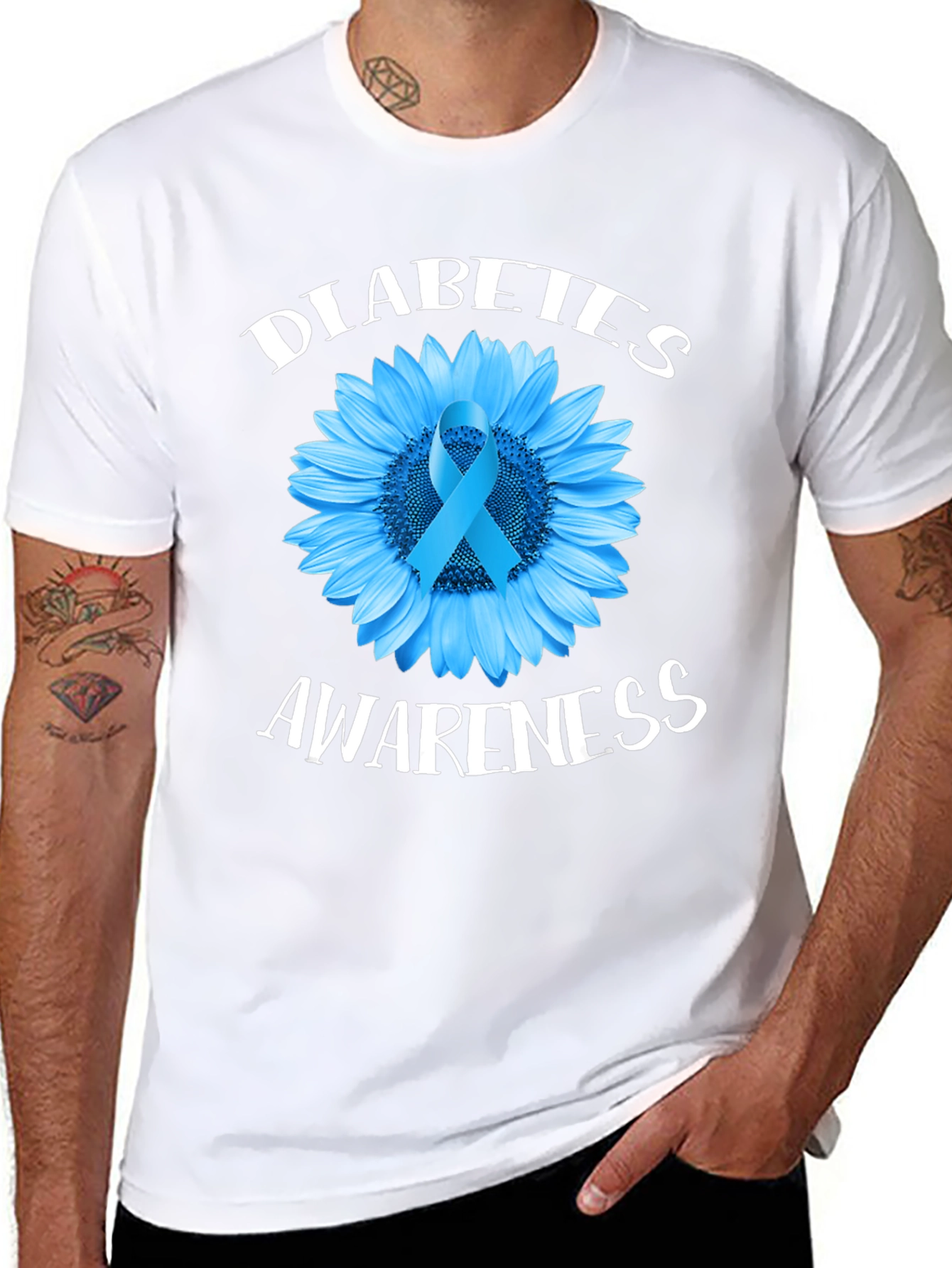 Diabetes Awareness Sunflower T-Shirt