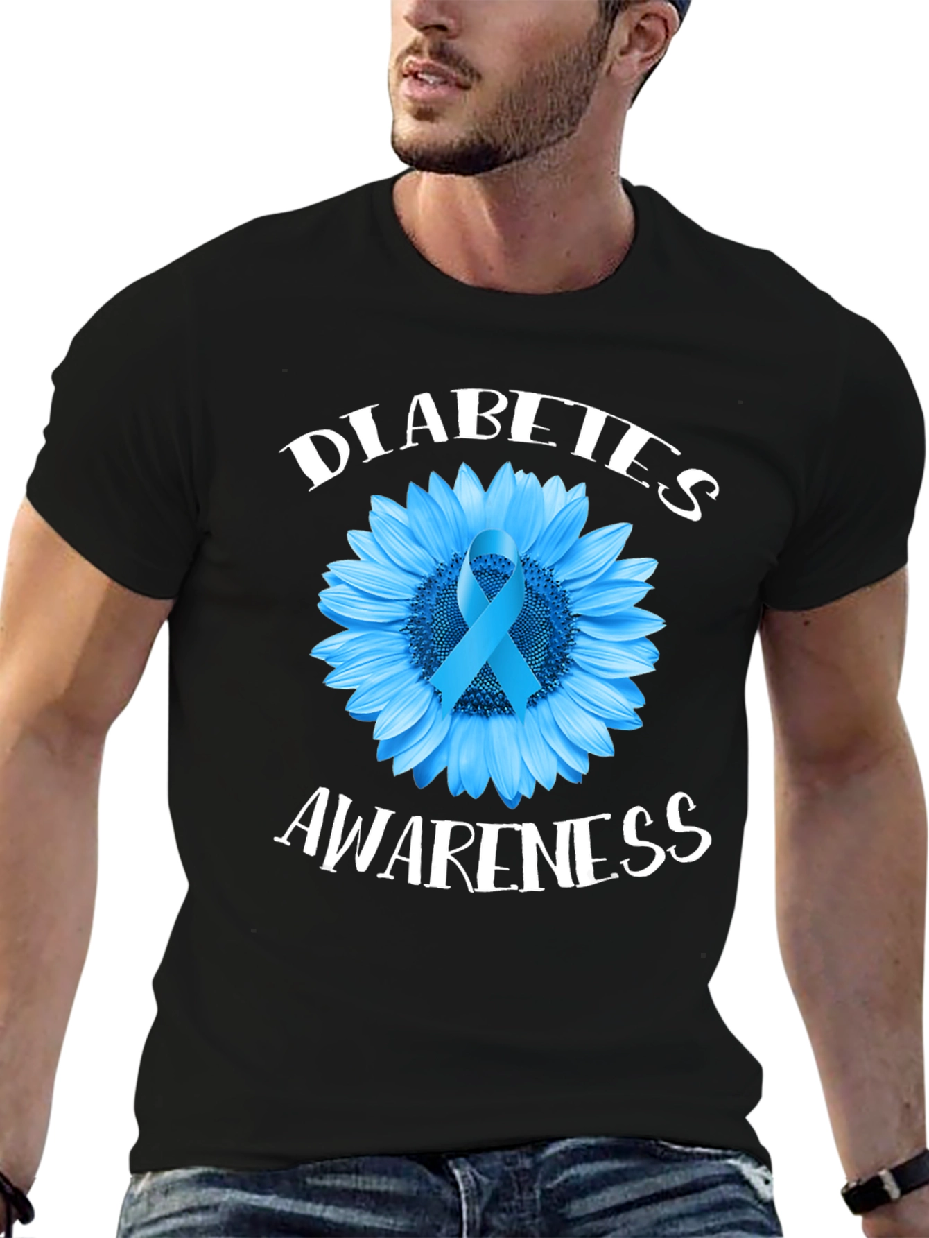Diabetes Awareness Sunflower T-Shirt
