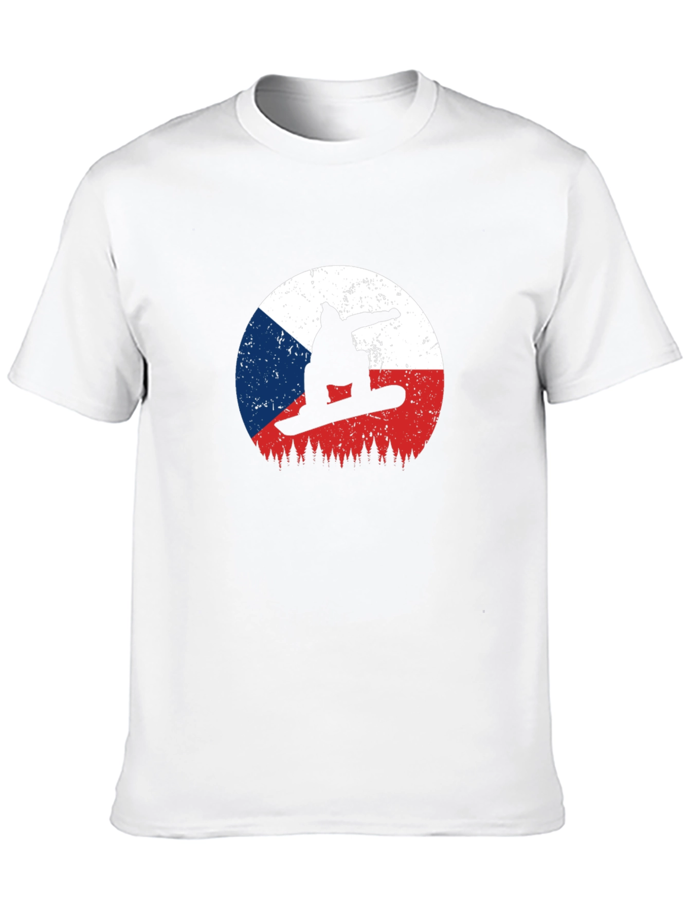 Czech Republic Snowboard Silhouette Tee