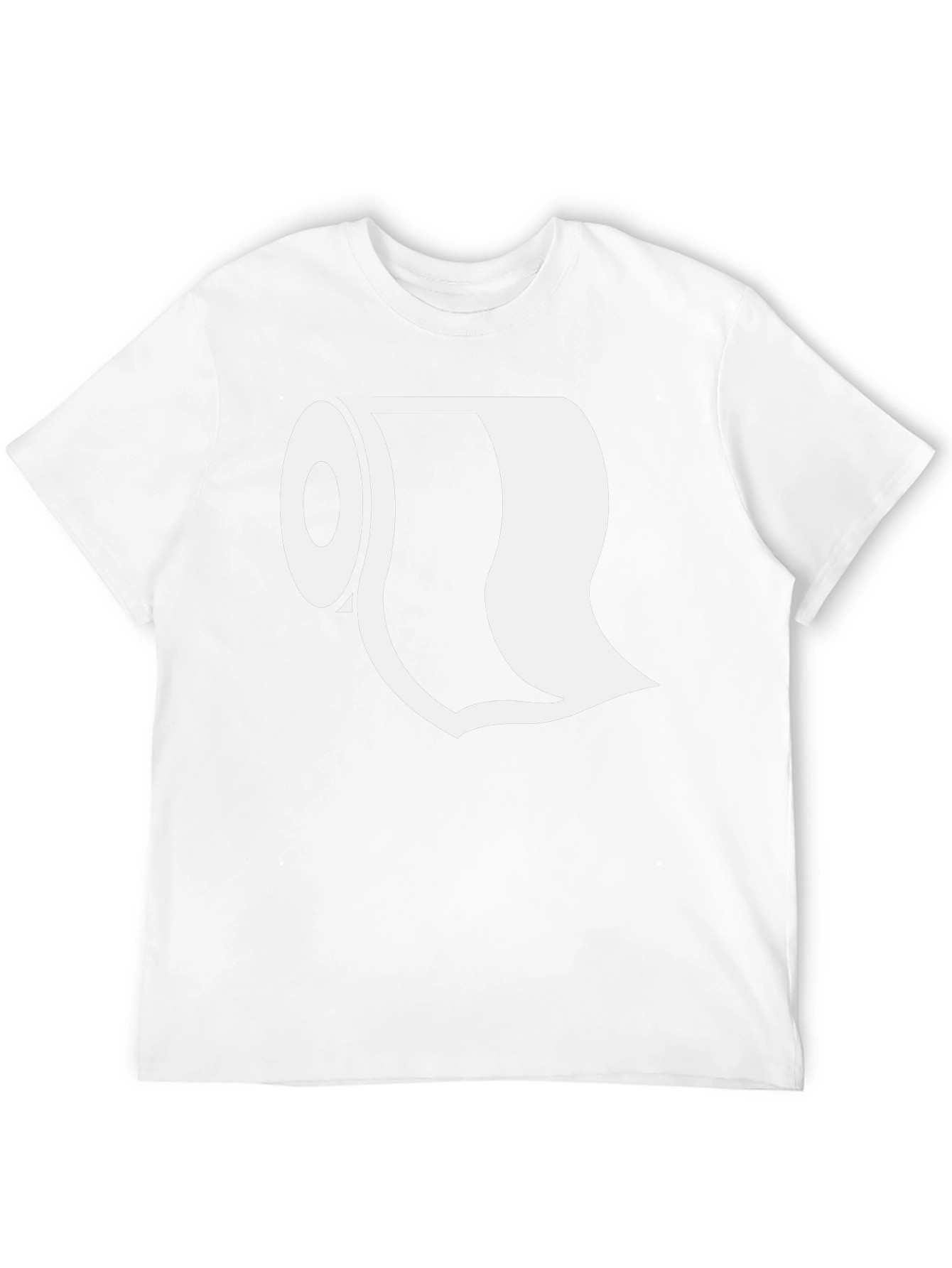 Funny Toilet Paper Roll Graphic T-Shirt - Novelty Tee