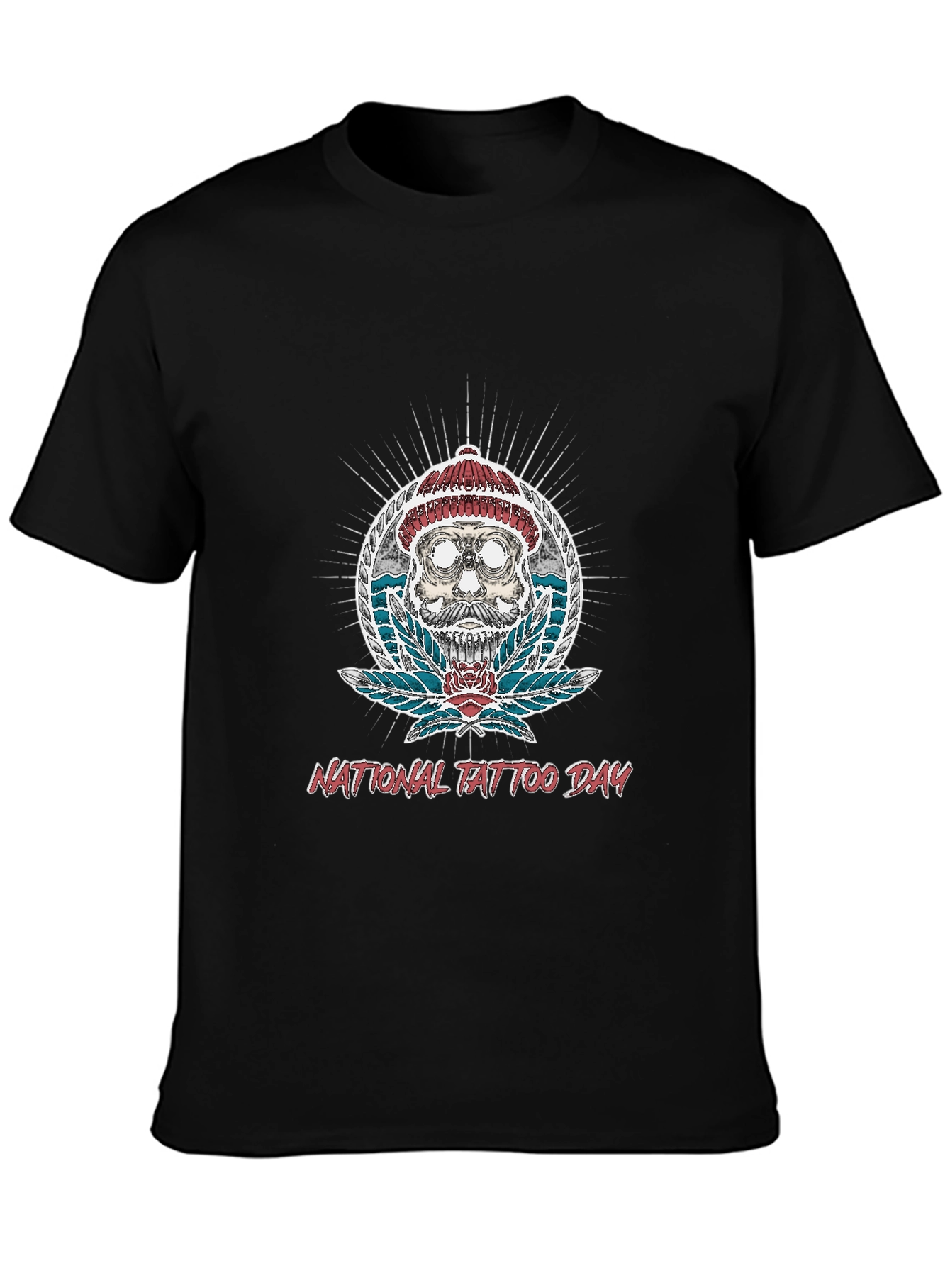 National Tattoo Day Skull Graphic Tee