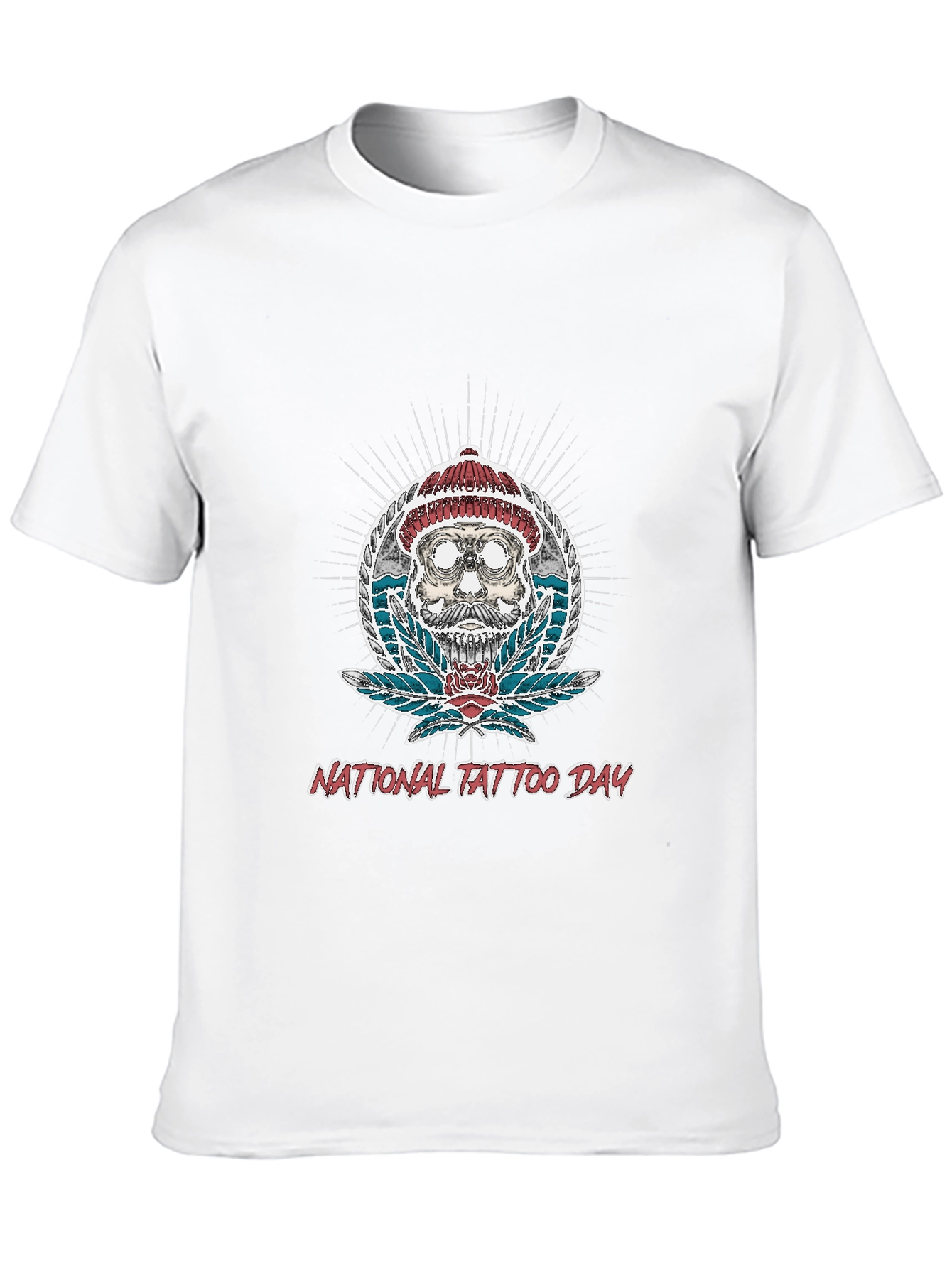 National Tattoo Day Skull Graphic Tee