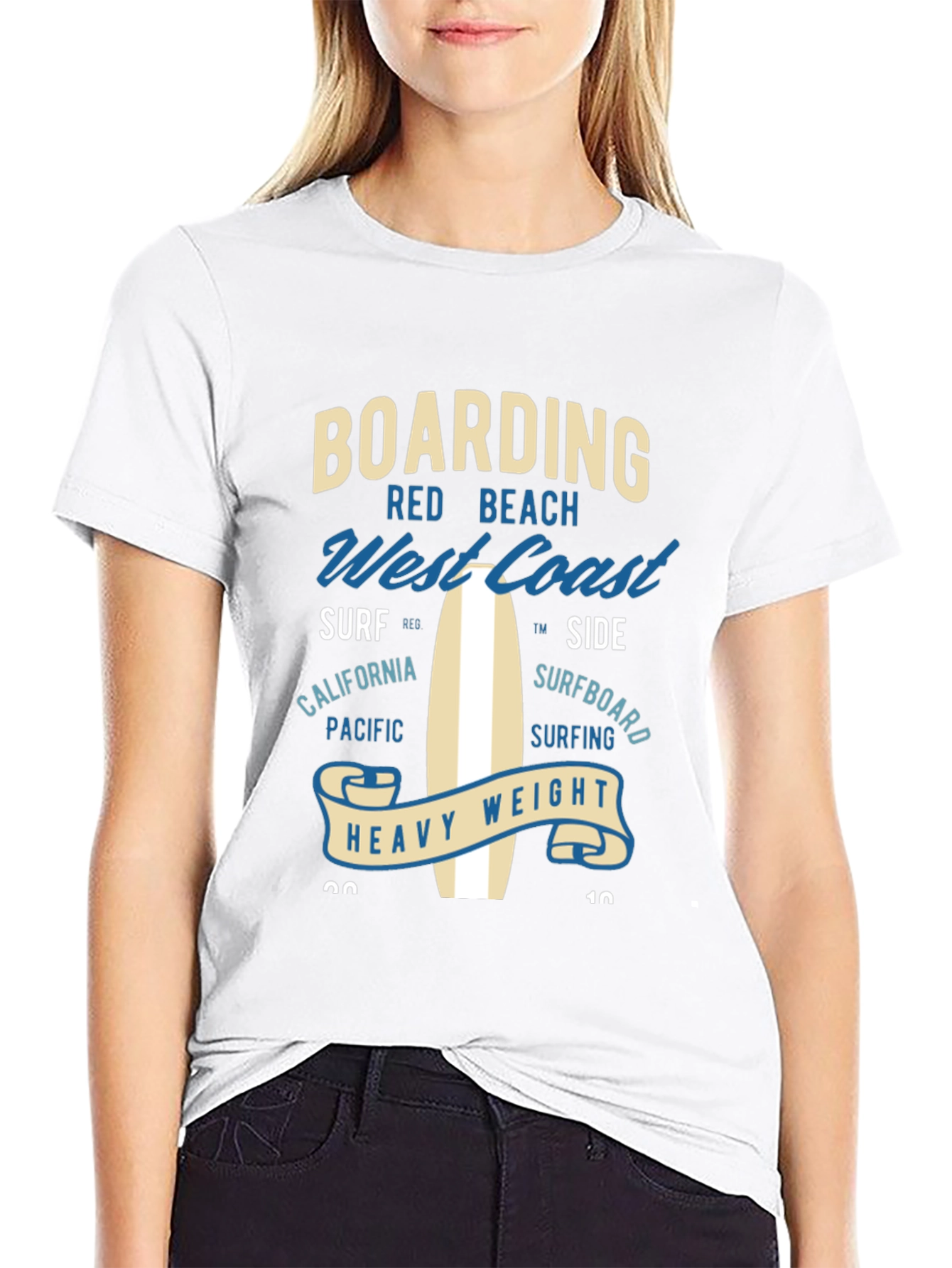 Boarding West Coast Graphic T-Shirt