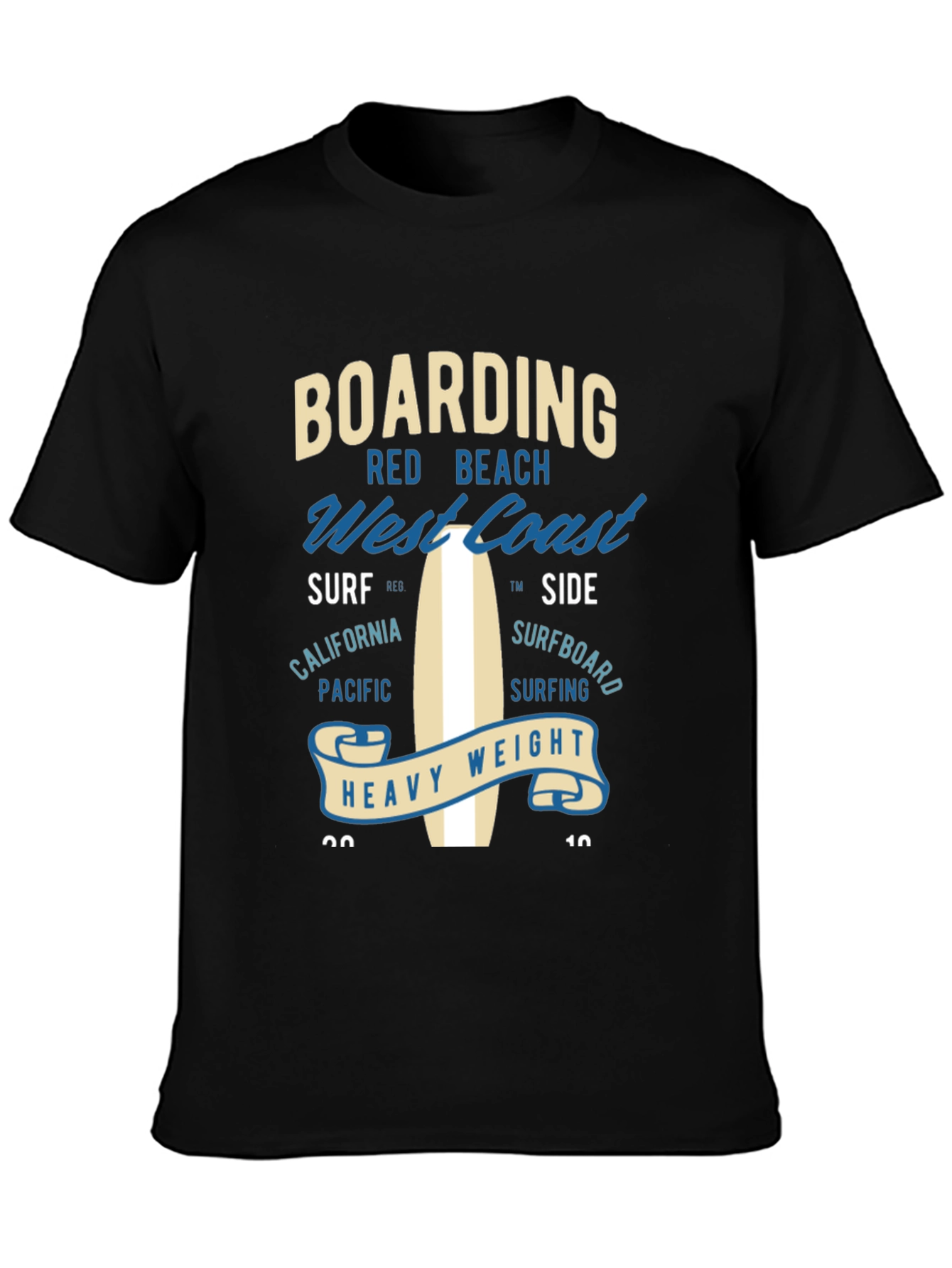 Boarding West Coast Graphic T-Shirt