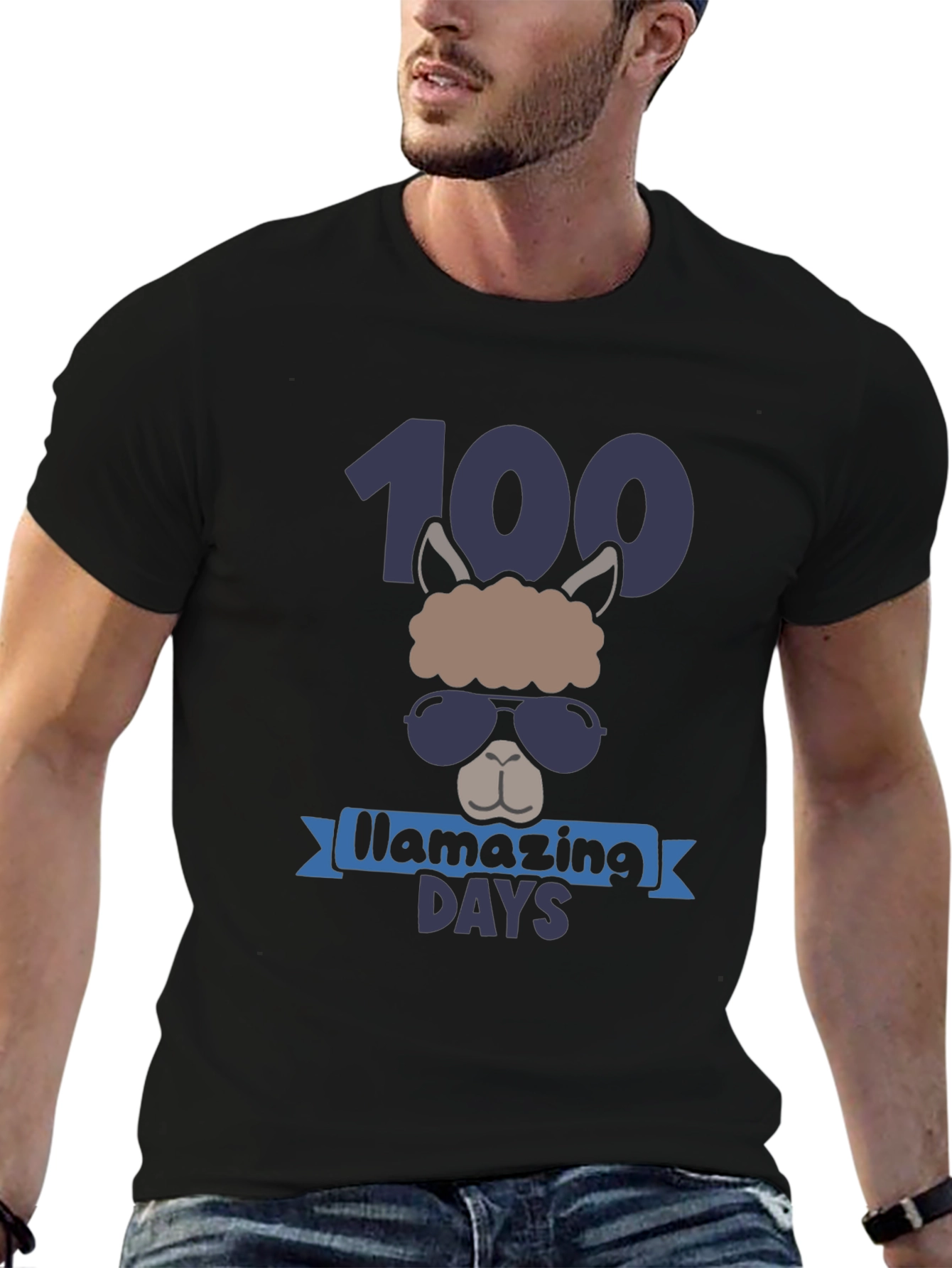 Llama 100 Days of School T-Shirt