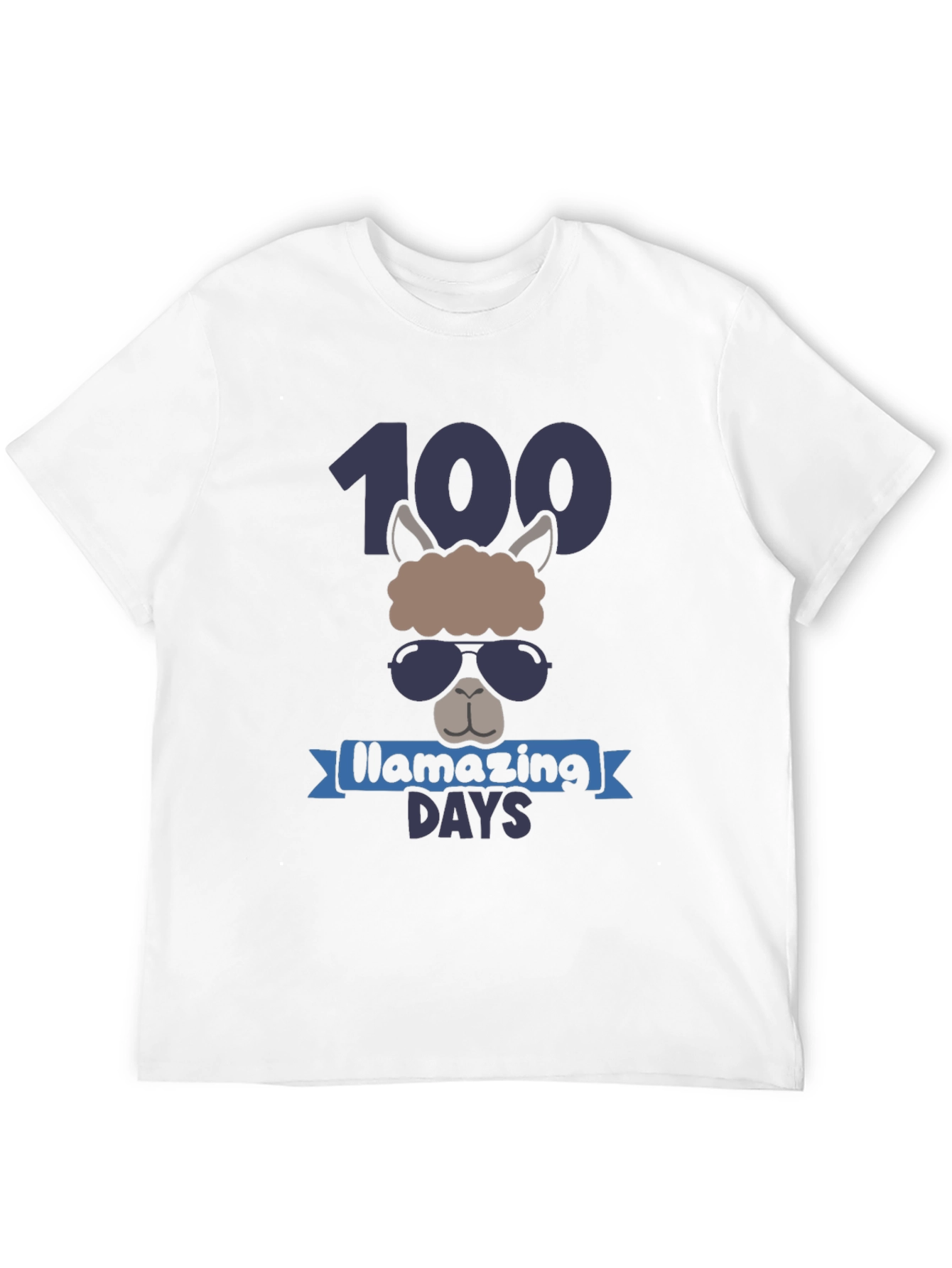 Llama 100 Days of School T-Shirt