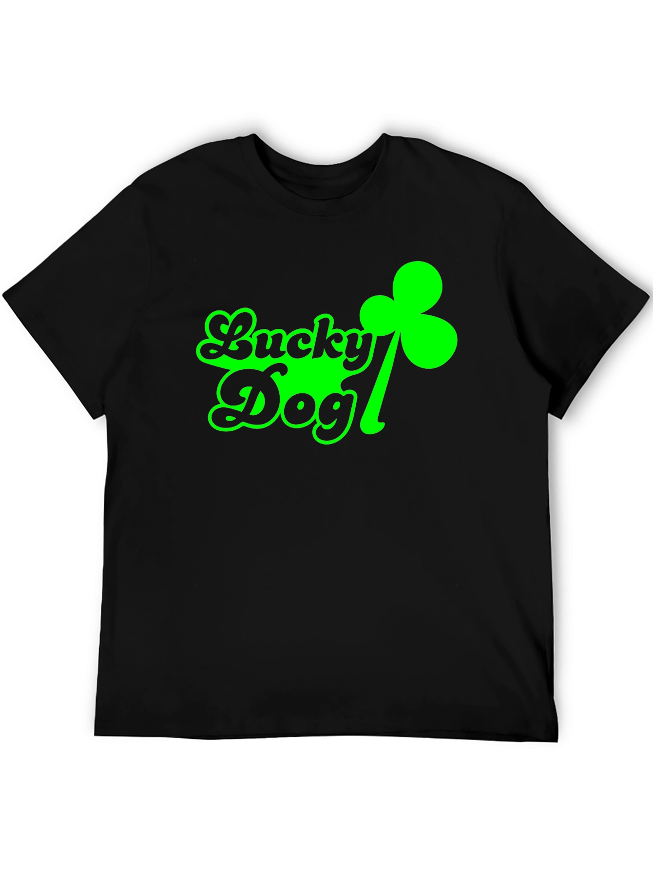 Lucky Dog St. Patricks Day T-Shirt - Black