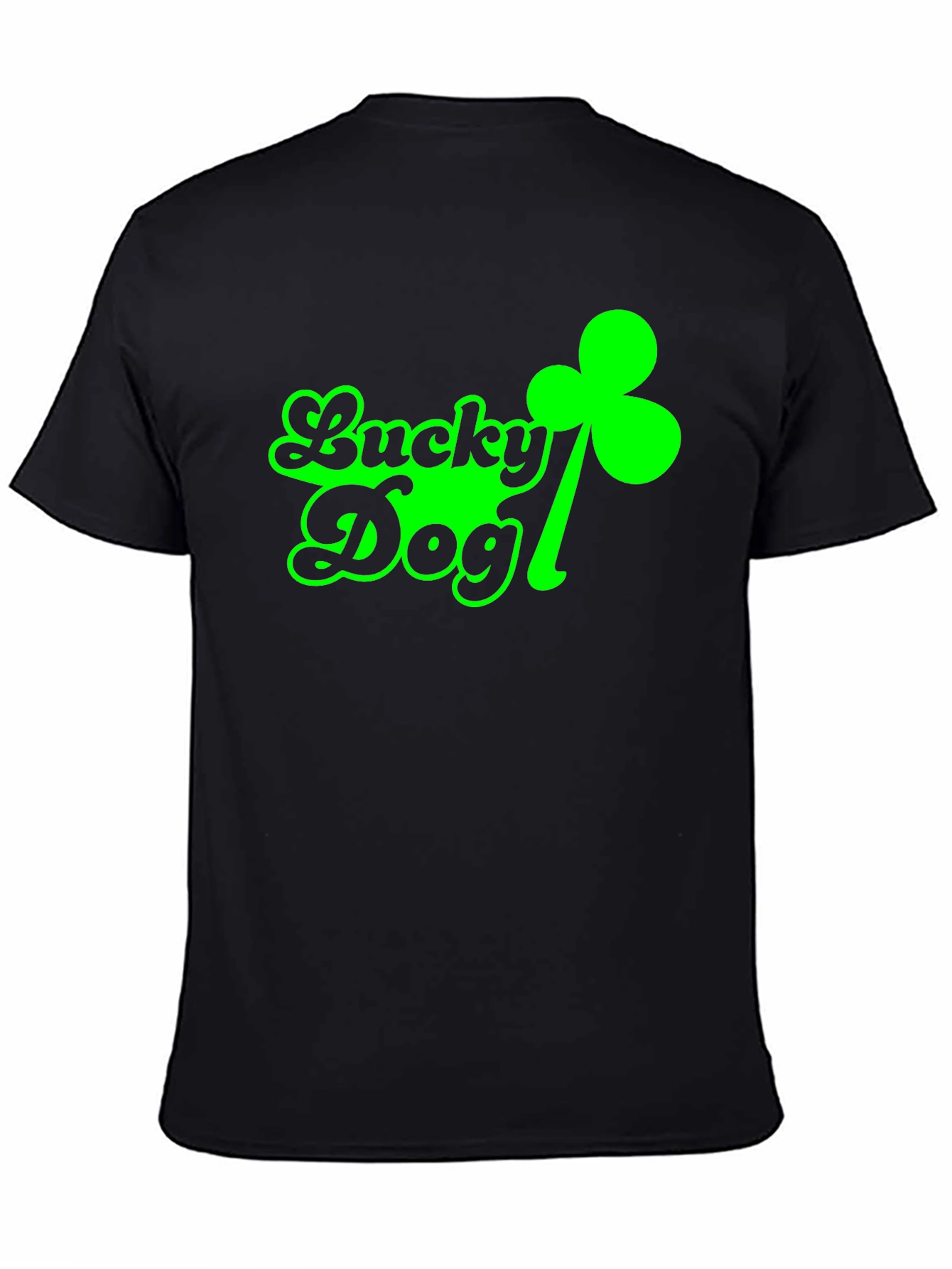 Lucky Dog St. Patricks Day T-Shirt - Black