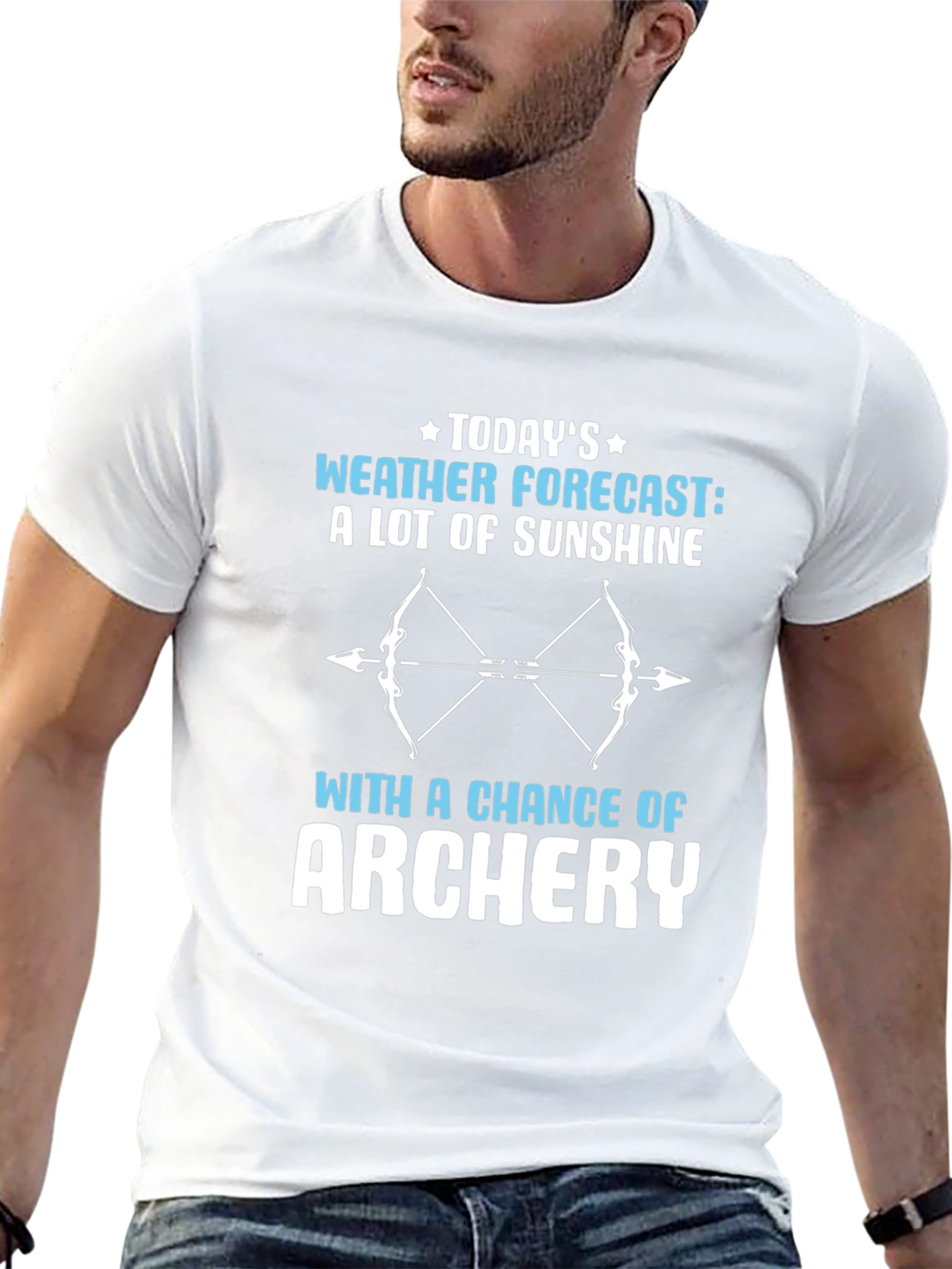 Funny Archery Weather Forecast T-Shirt