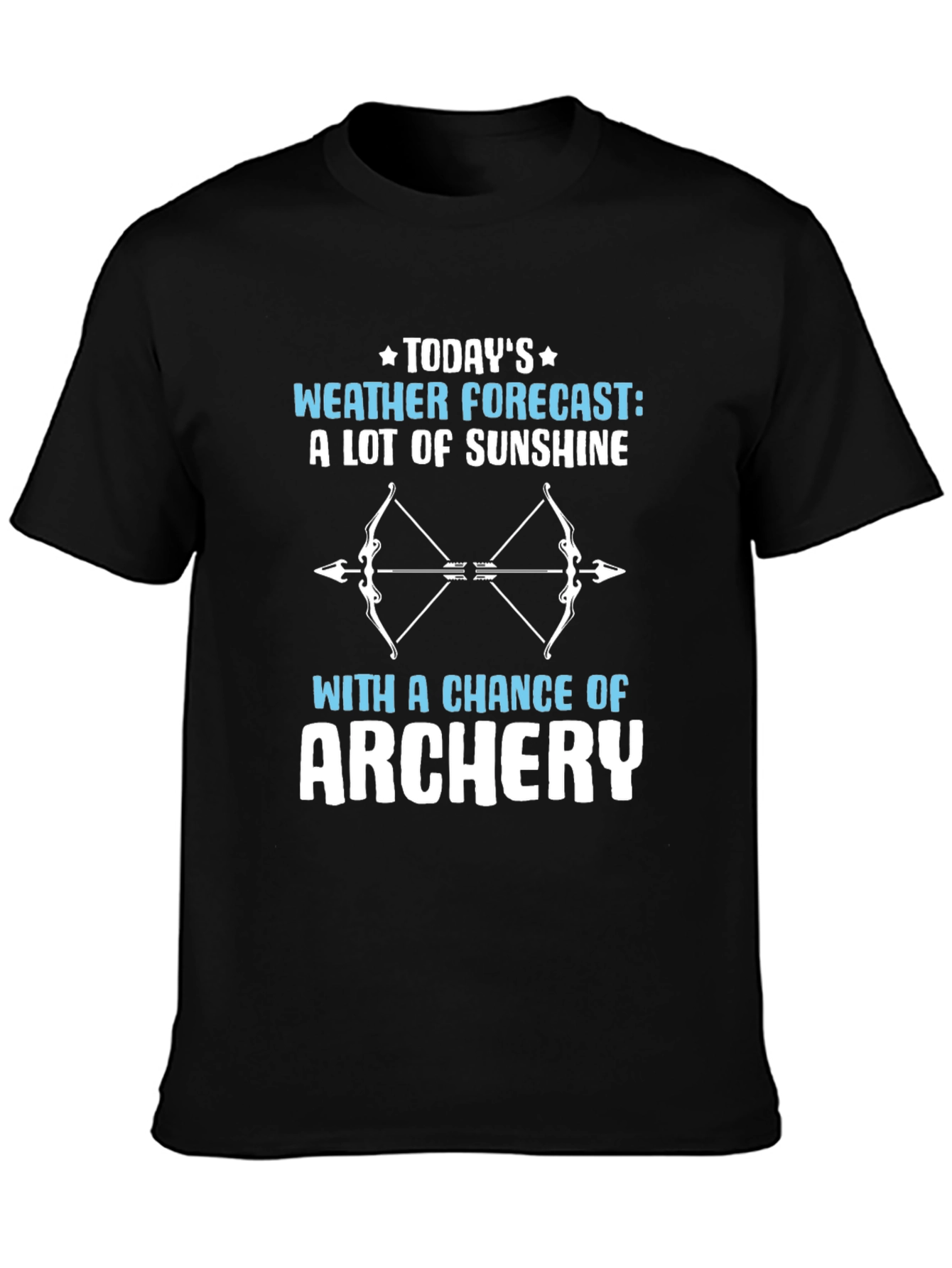 Funny Archery Weather Forecast T-Shirt