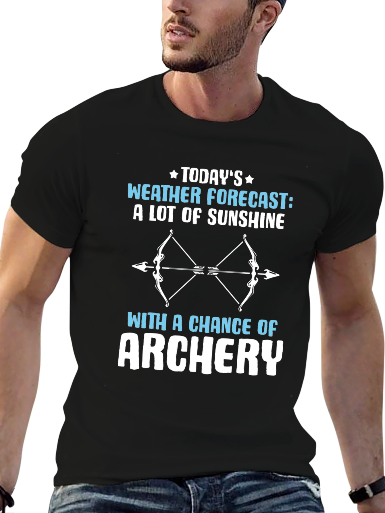 Funny Archery Weather Forecast T-Shirt