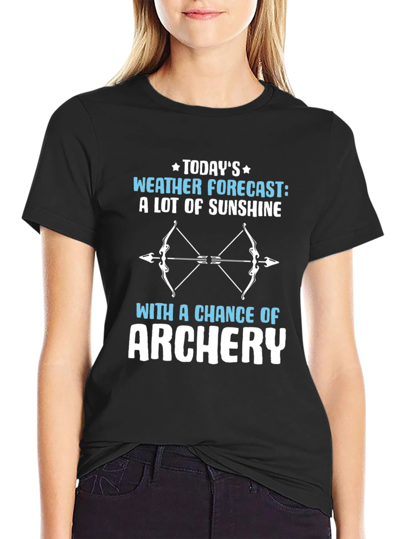 Funny Archery Weather Forecast T-Shirt