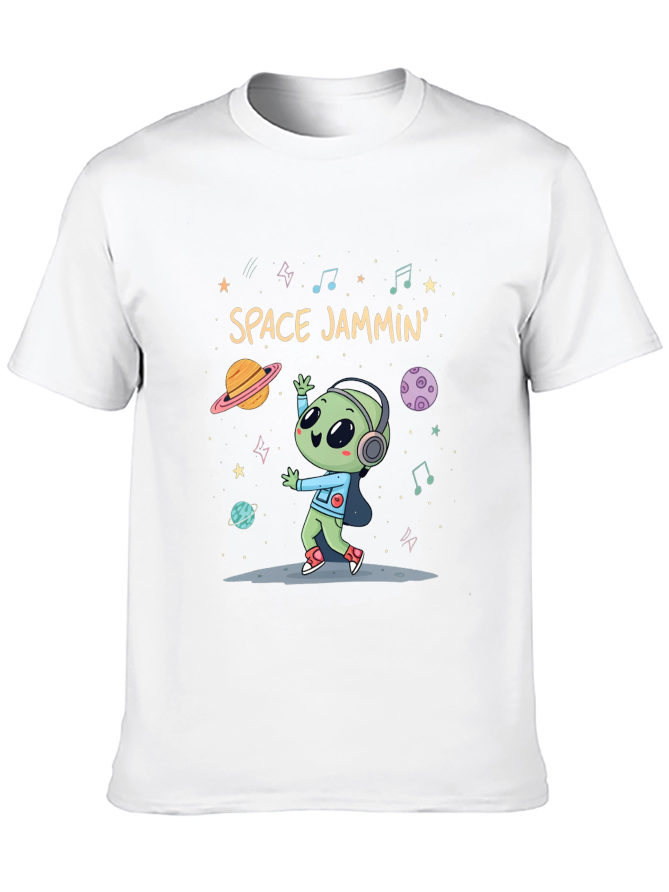 Space Jammin Alien Graphic Tee - Black