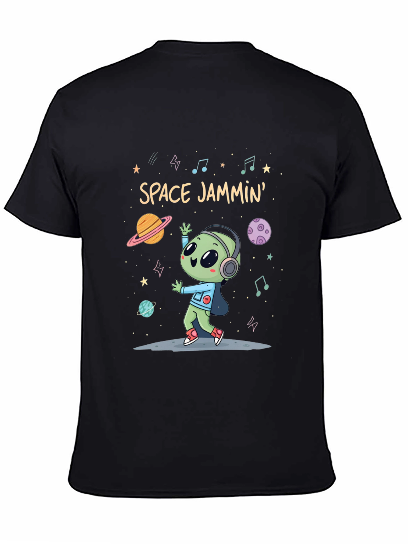 Space Jammin Alien Graphic Tee - Black