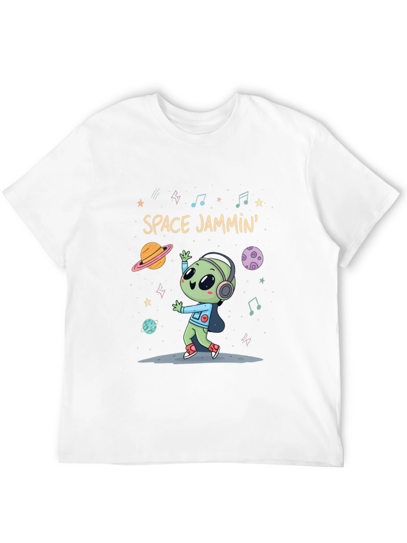 Space Jammin Alien Graphic Tee - Black