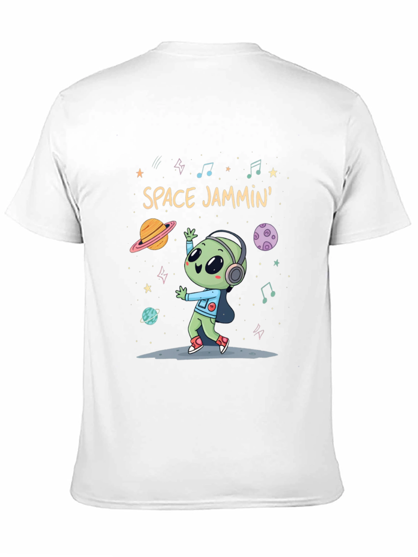 Space Jammin Alien Graphic Tee - Black