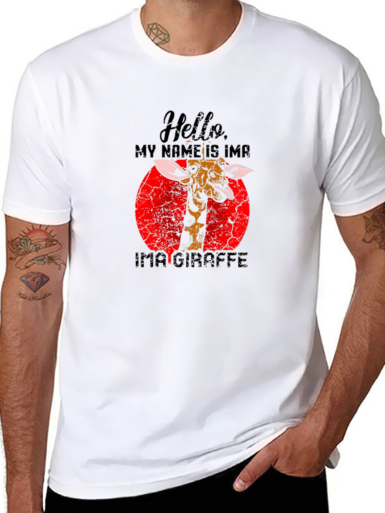 Hello My Name is Ima Giraffe T-Shirt