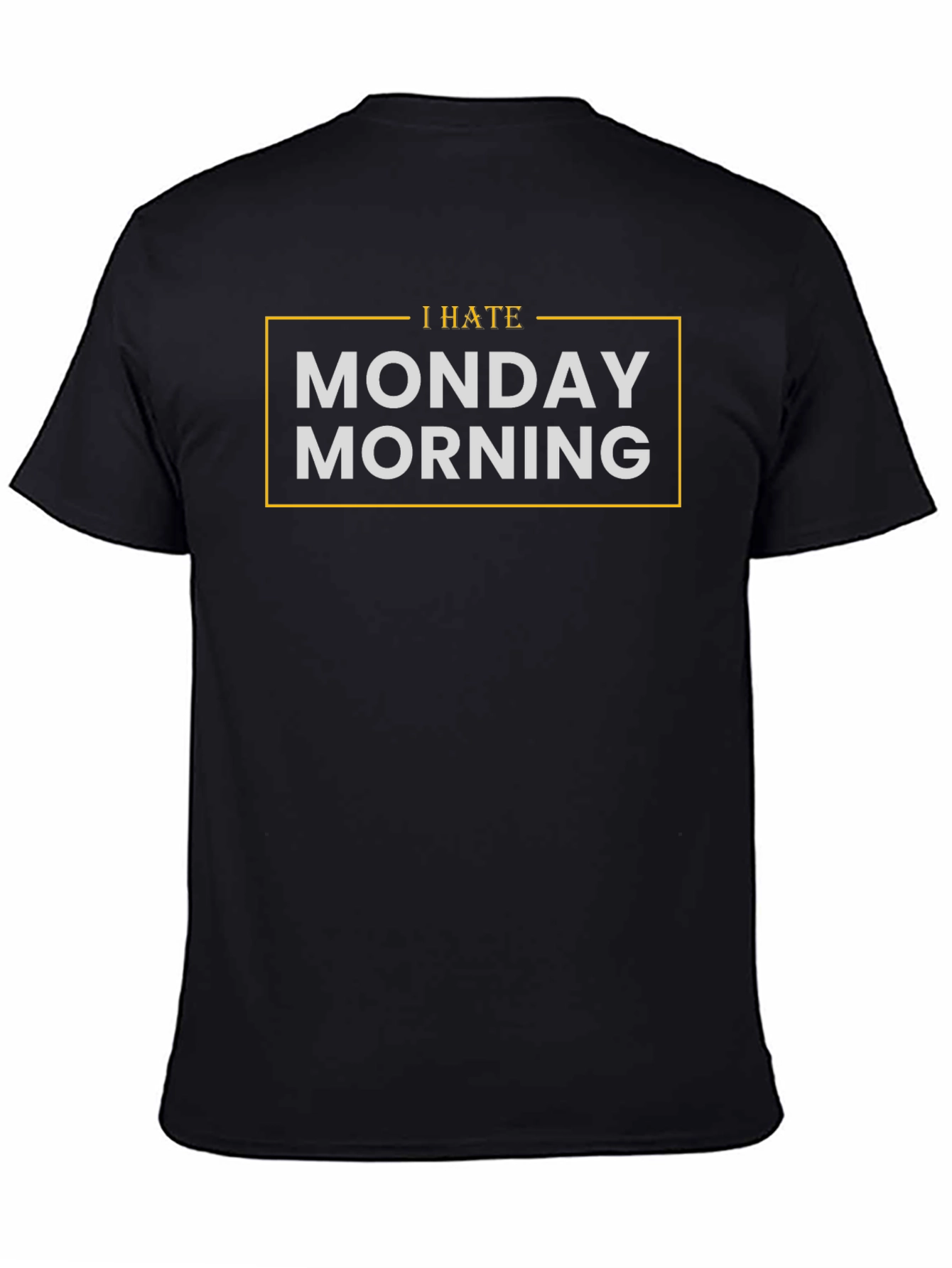 I Hate Monday Morning Graphic Tee - Black