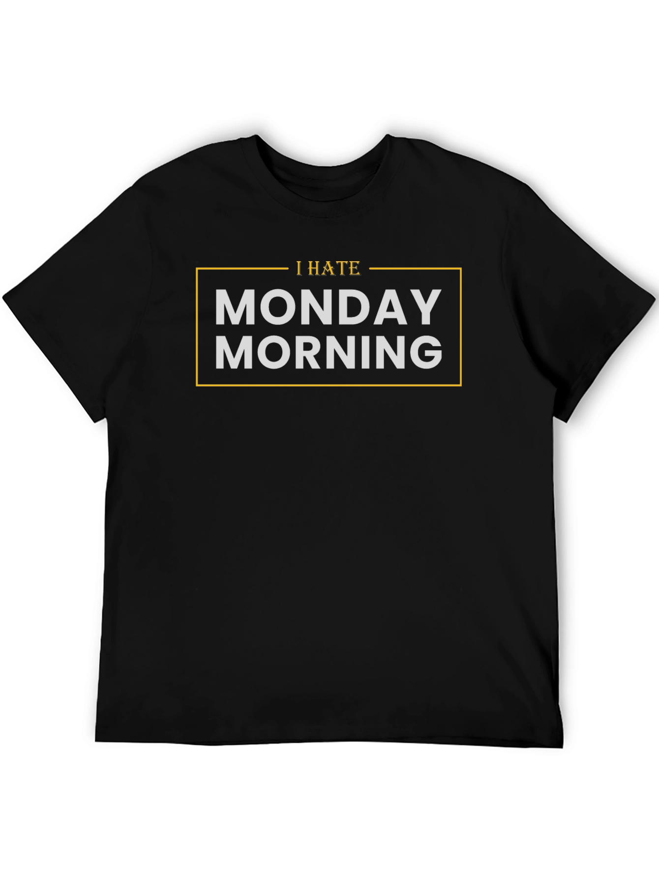 I Hate Monday Morning Graphic Tee - Black