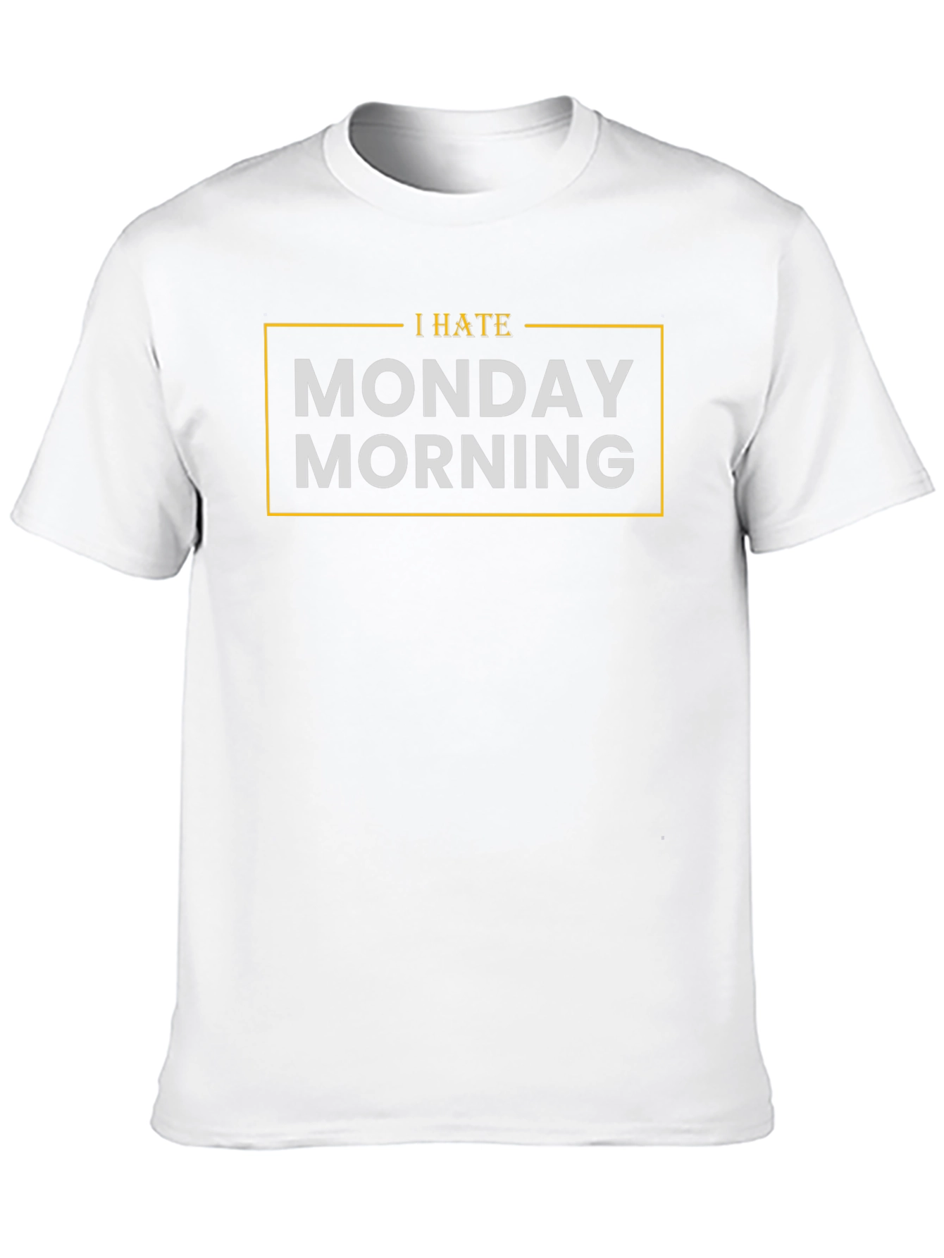 I Hate Monday Morning Graphic Tee - Black