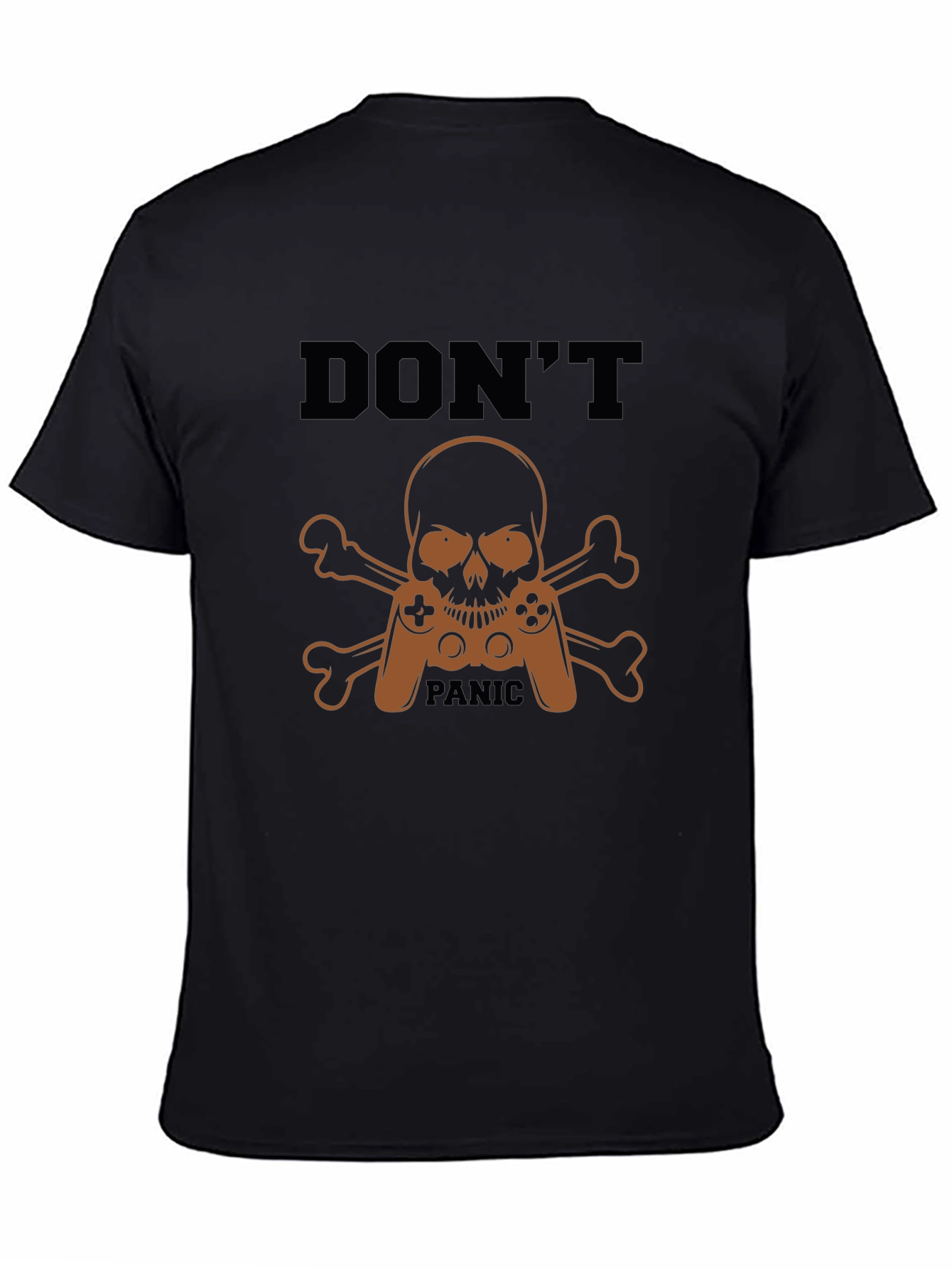 Dont Panic Gamer Skull T-Shirt