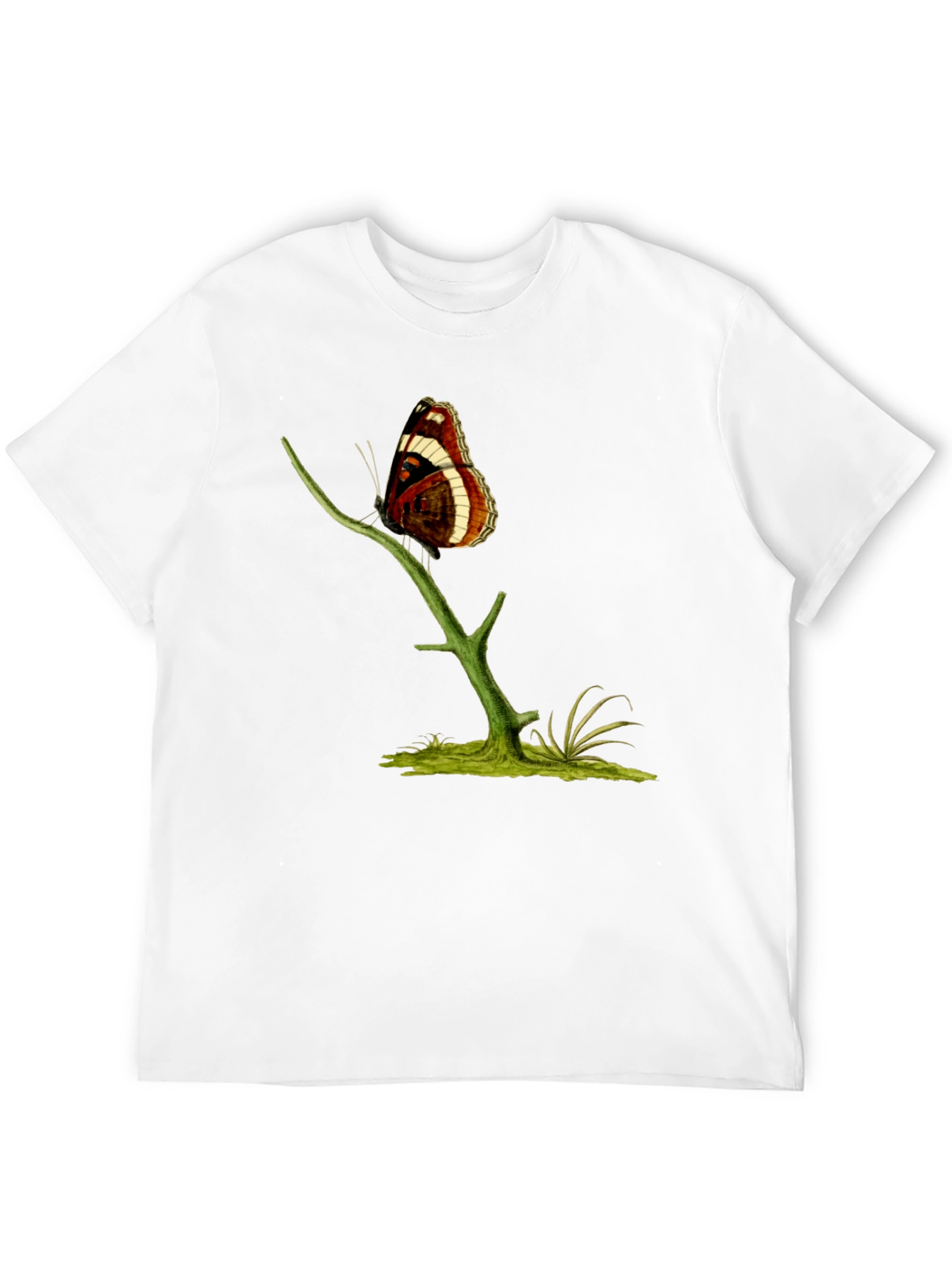 Butterfly on Branch Graphic T-Shirt