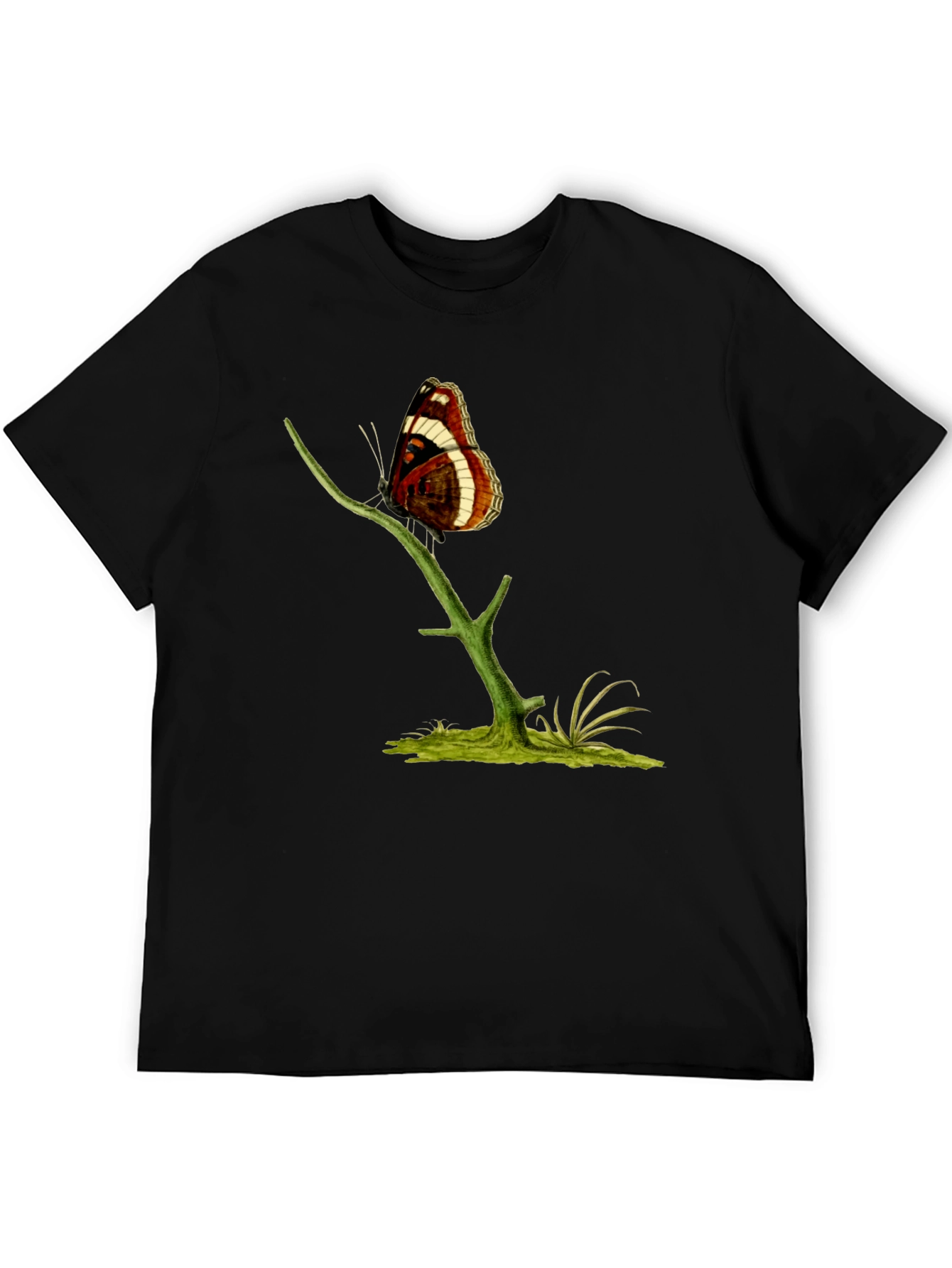 Butterfly on Branch Graphic T-Shirt