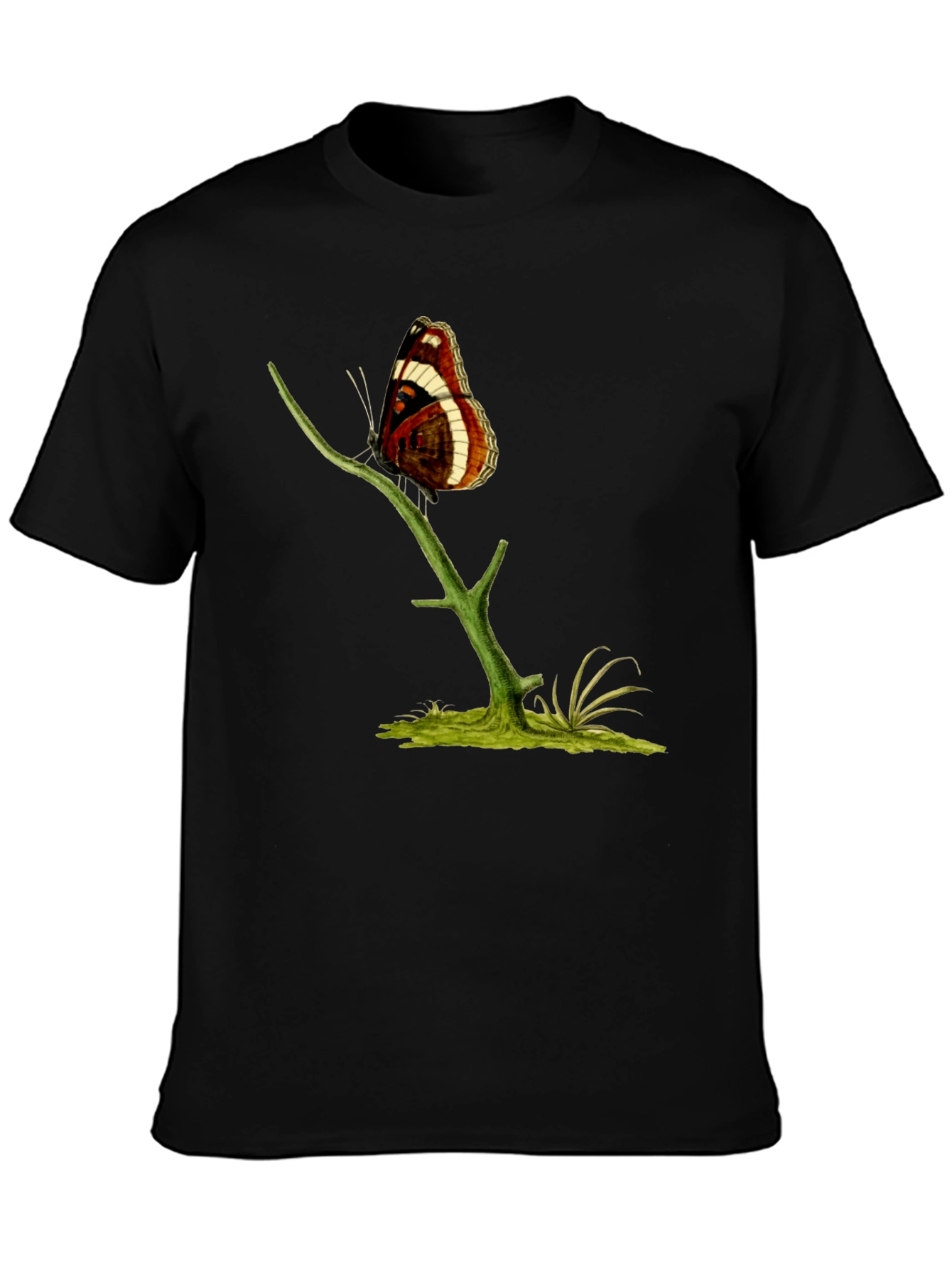 Butterfly on Branch Graphic T-Shirt