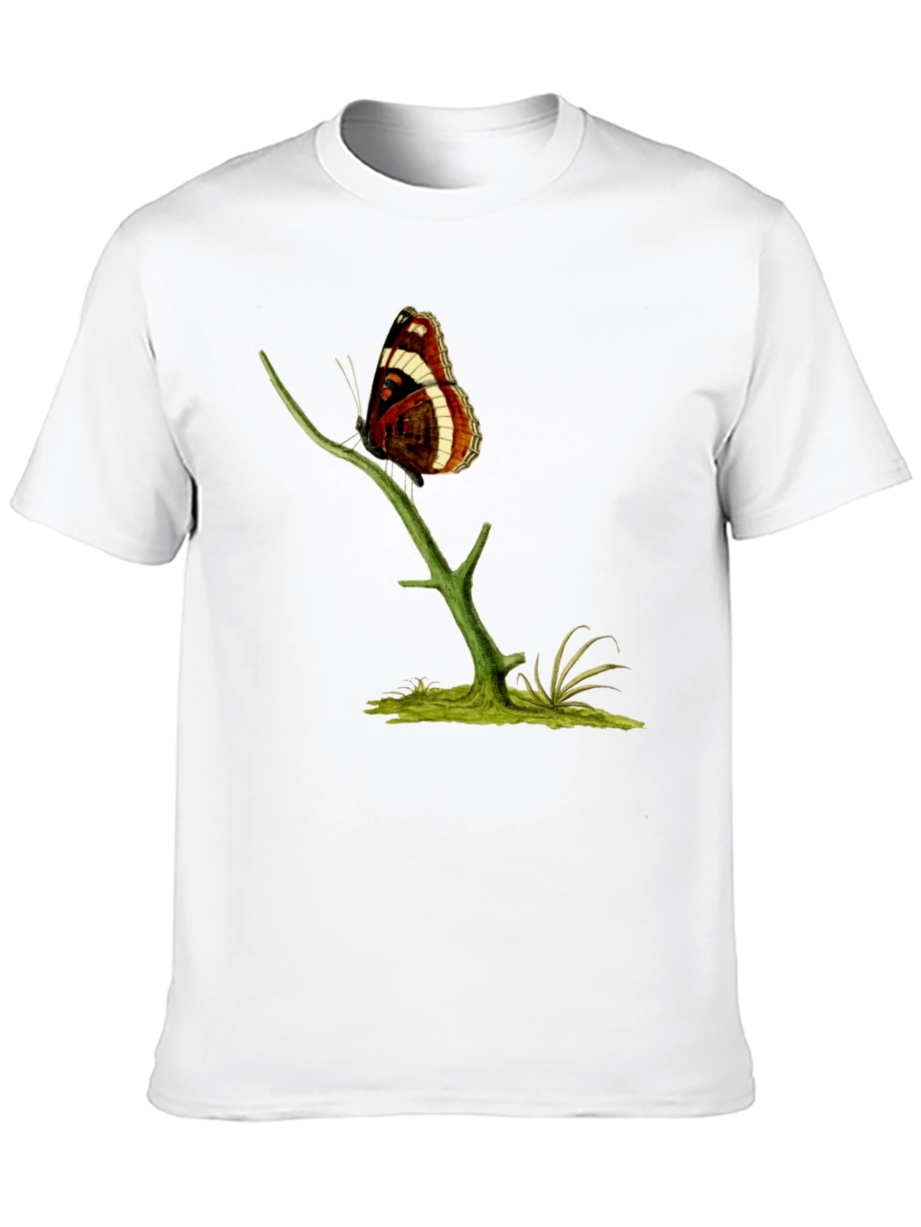 Butterfly on Branch Graphic T-Shirt